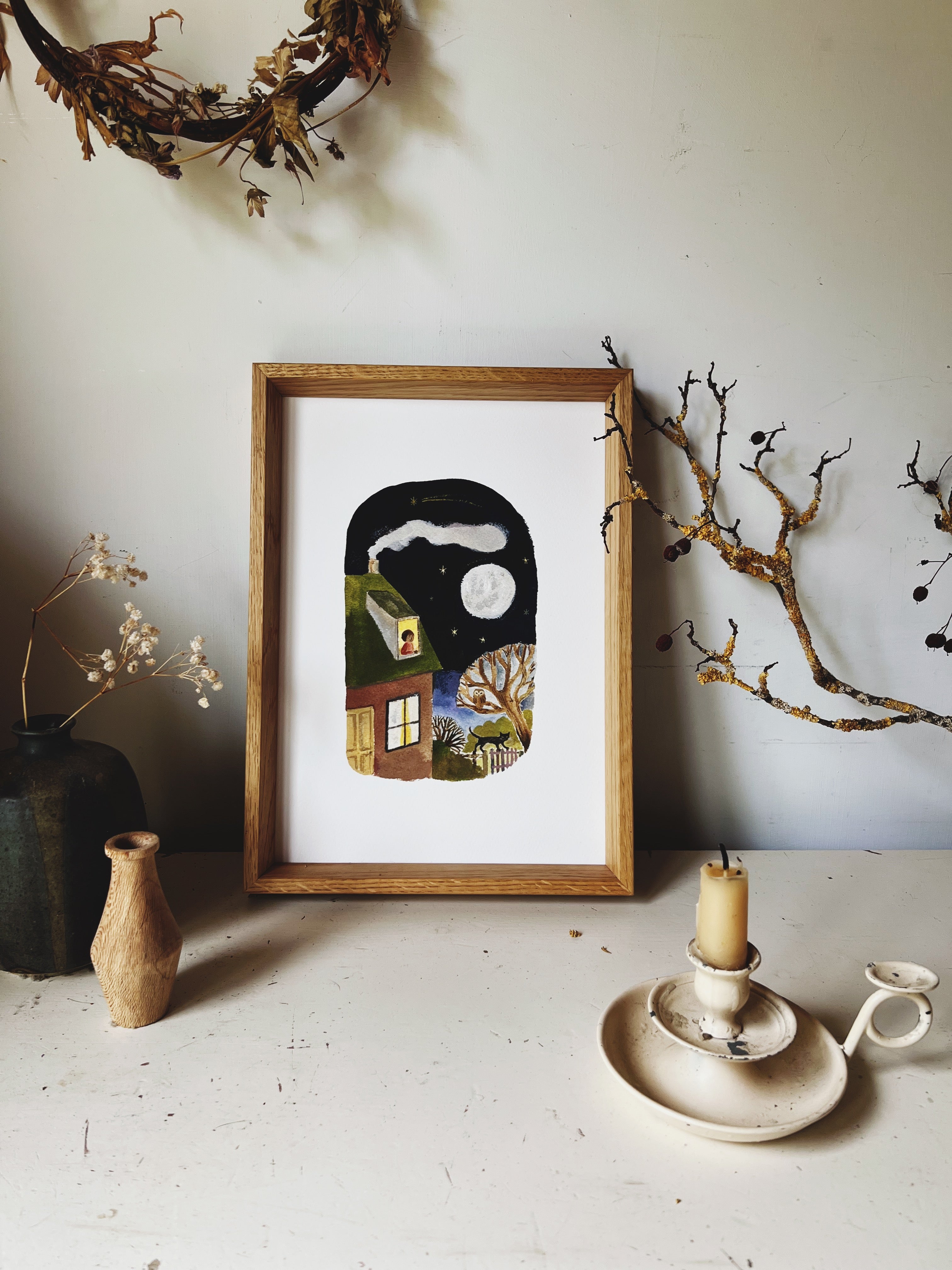 Night Gazing A4 print