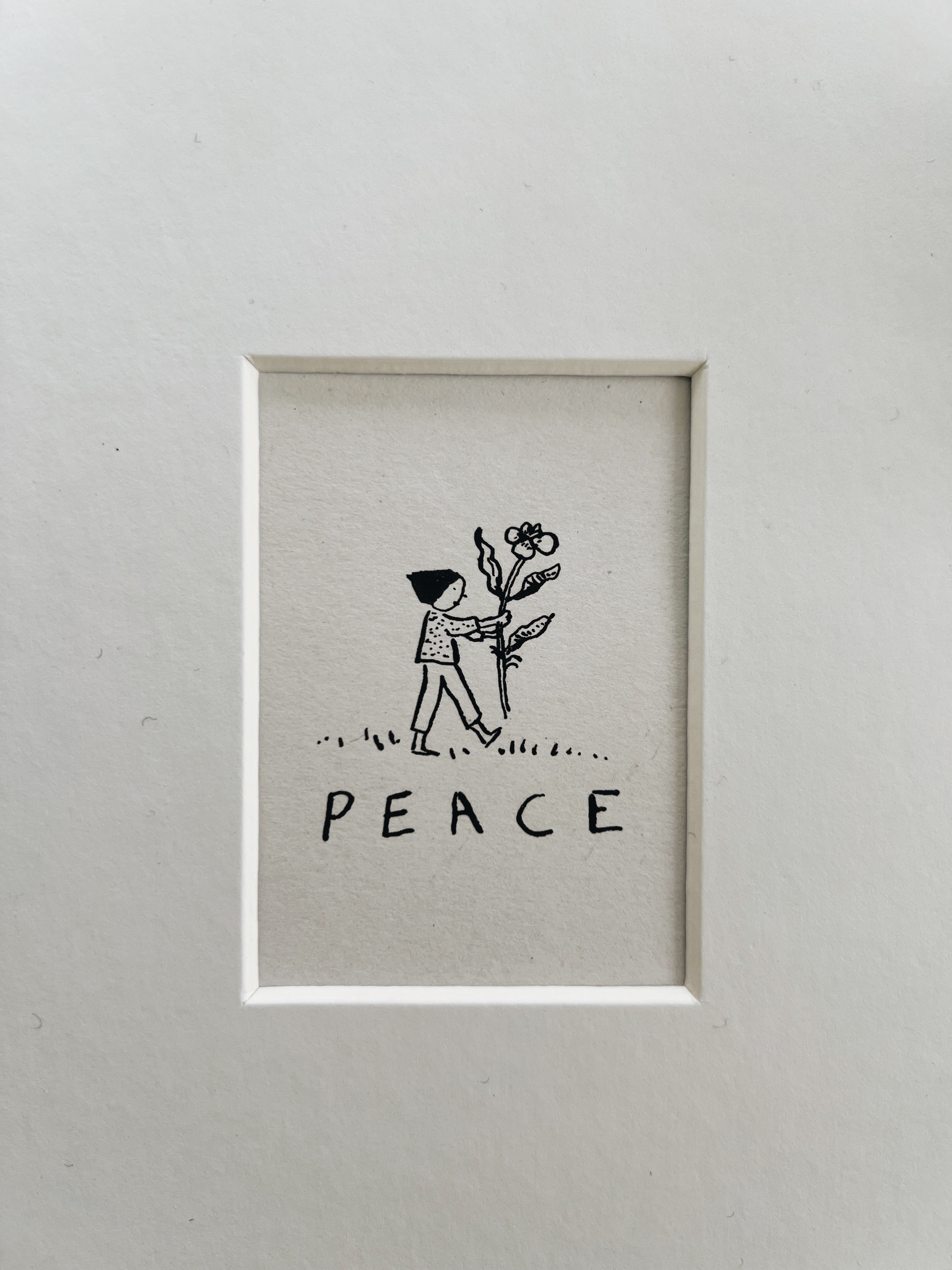 Peace three: original ink drawing