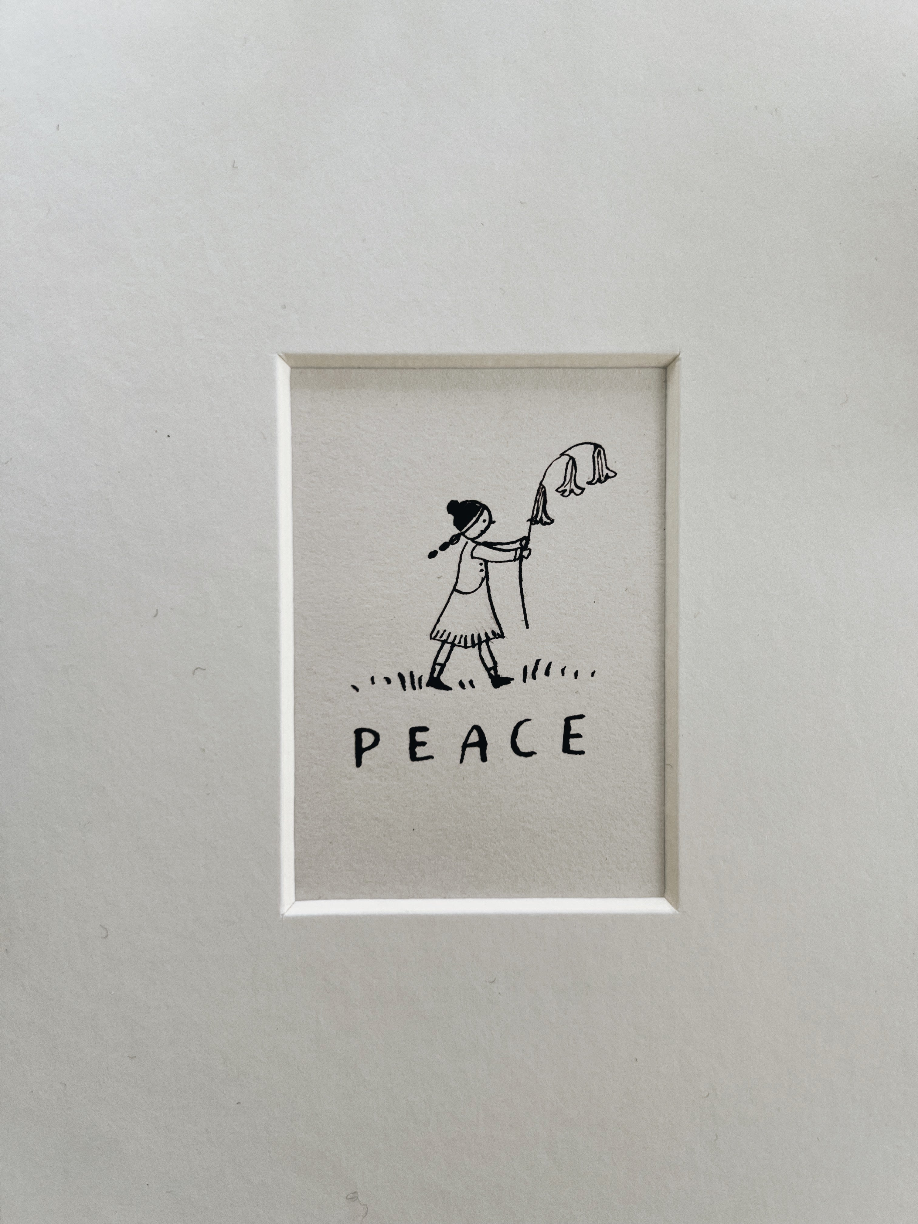 Peace One: original ink drawing