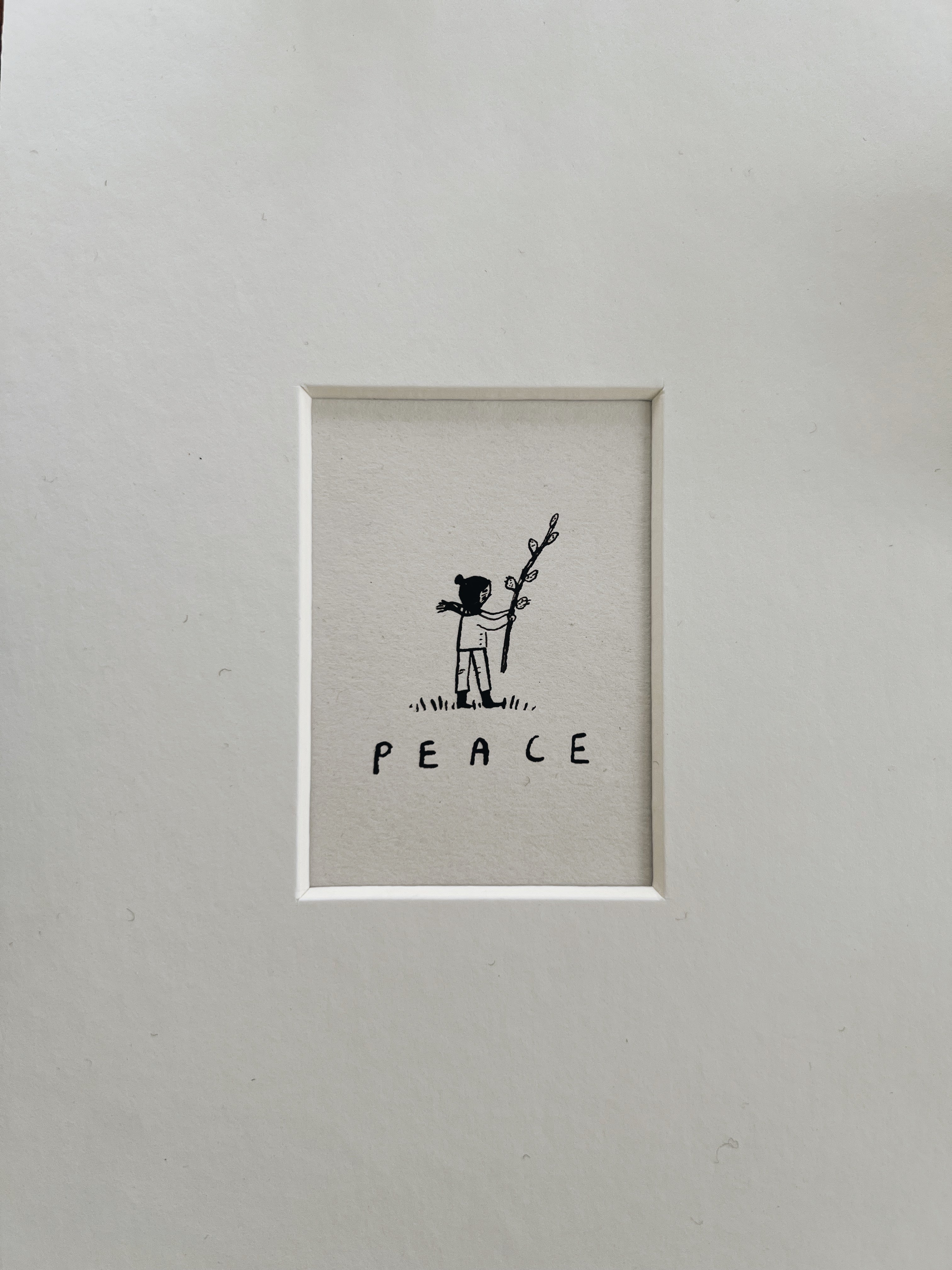 Peace four: original ink drawing
