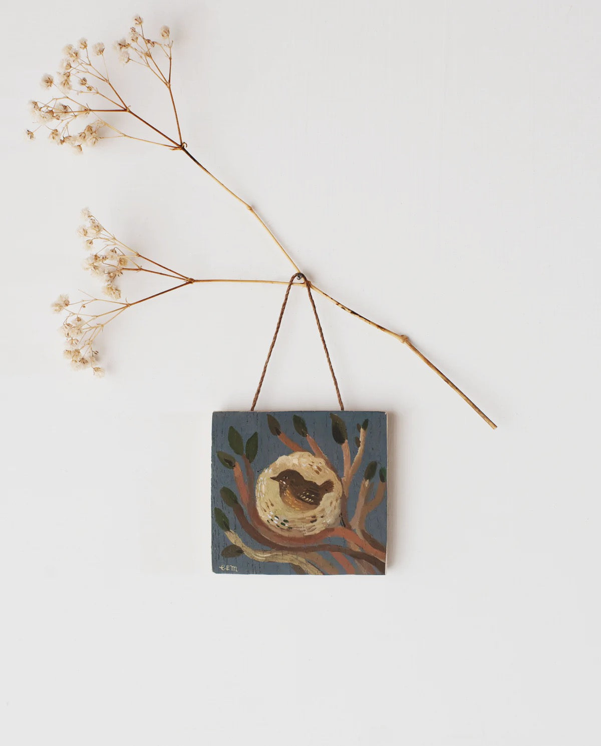 Wrens Nest - original painting on wood