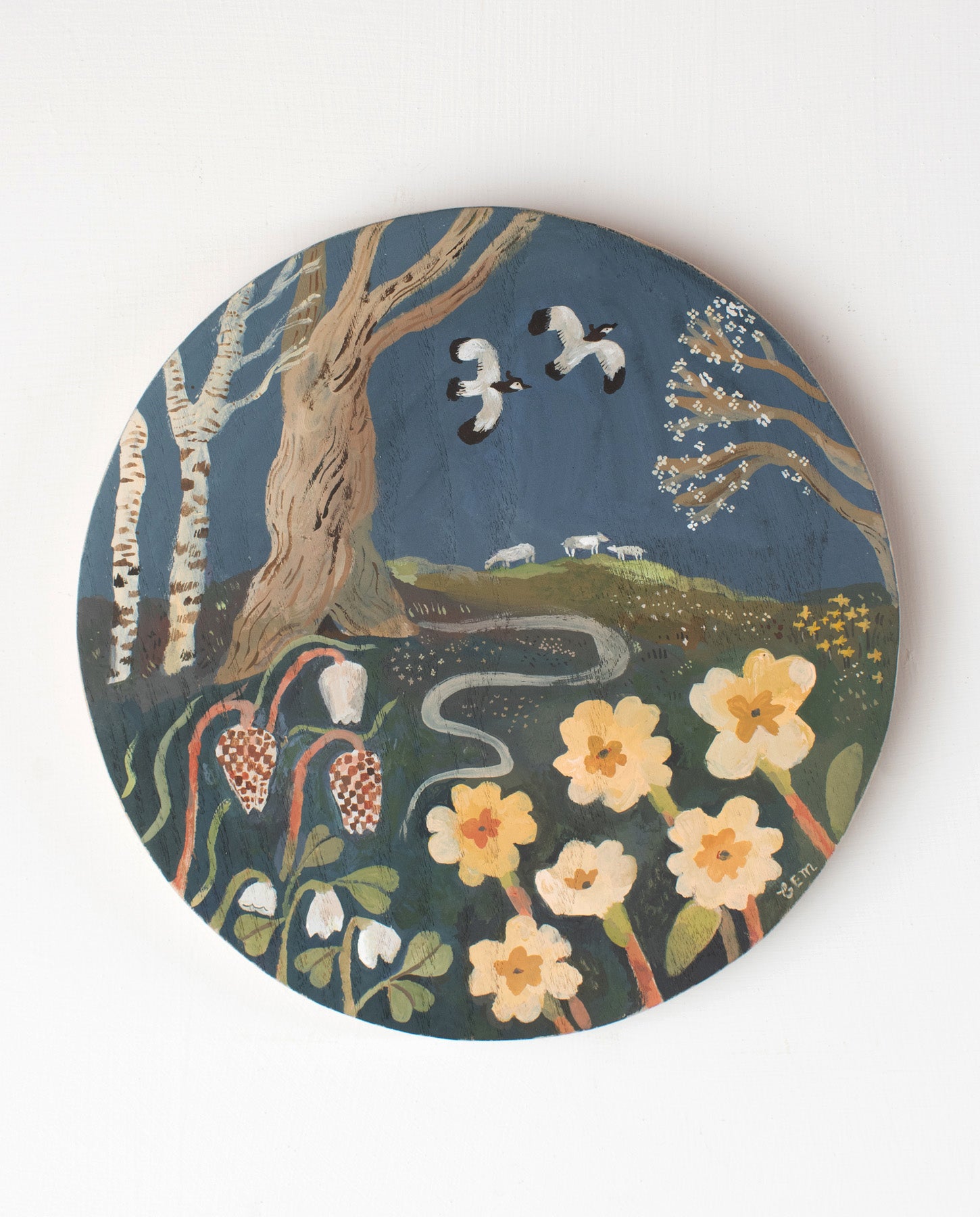 Spring Calls - original painting on wood