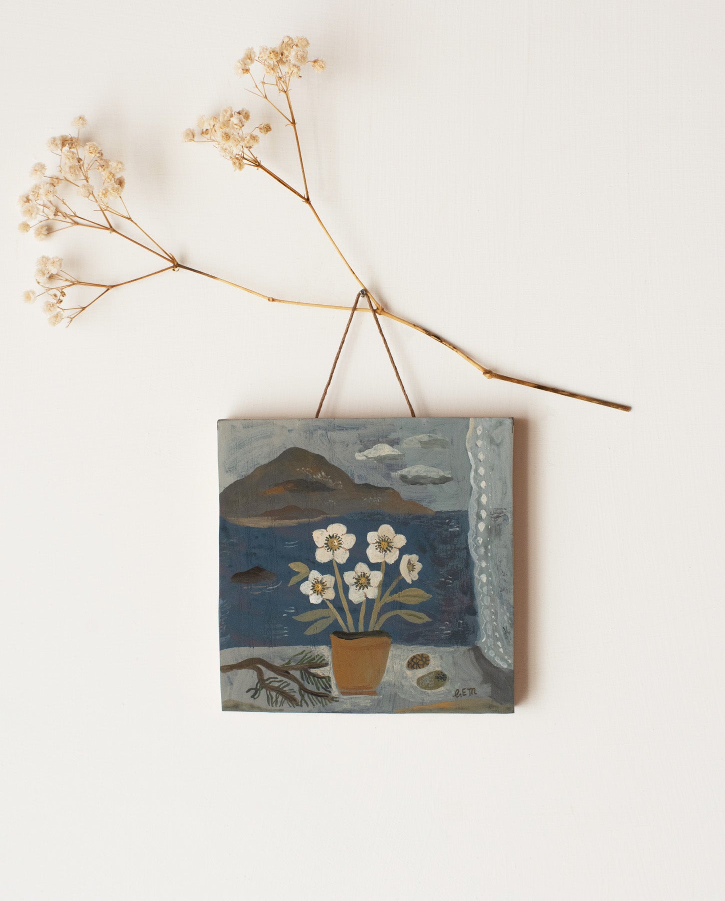 View to the Isles - original painting on wood