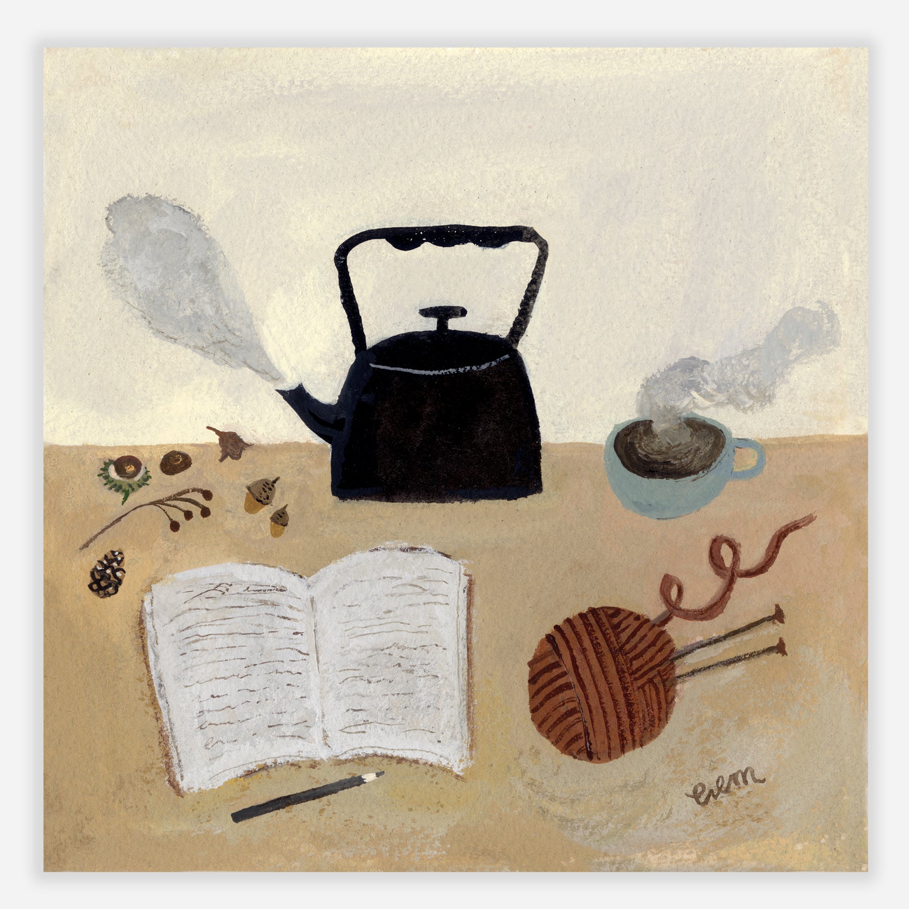 A Slow Afternoon 20x20cm print