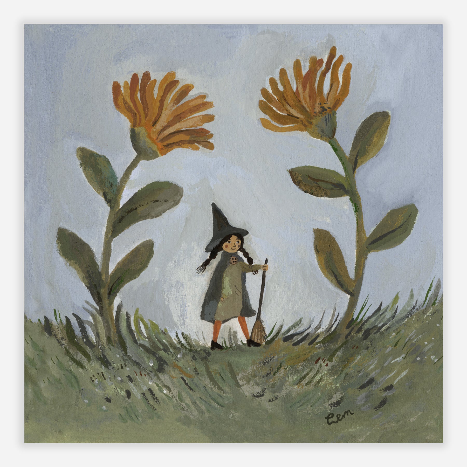 Garden Witch 20x20cm print