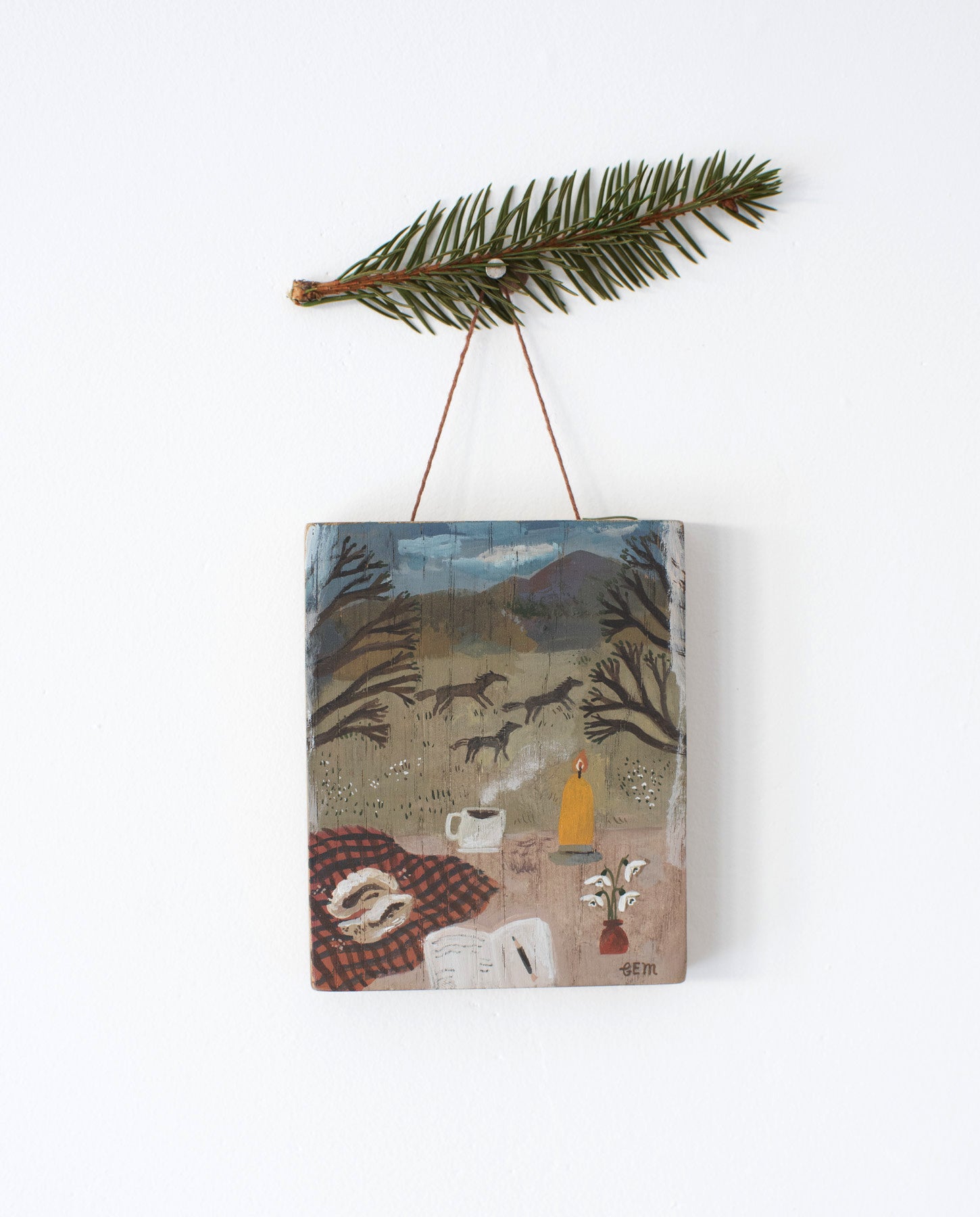 Imbolc- original painting on wood