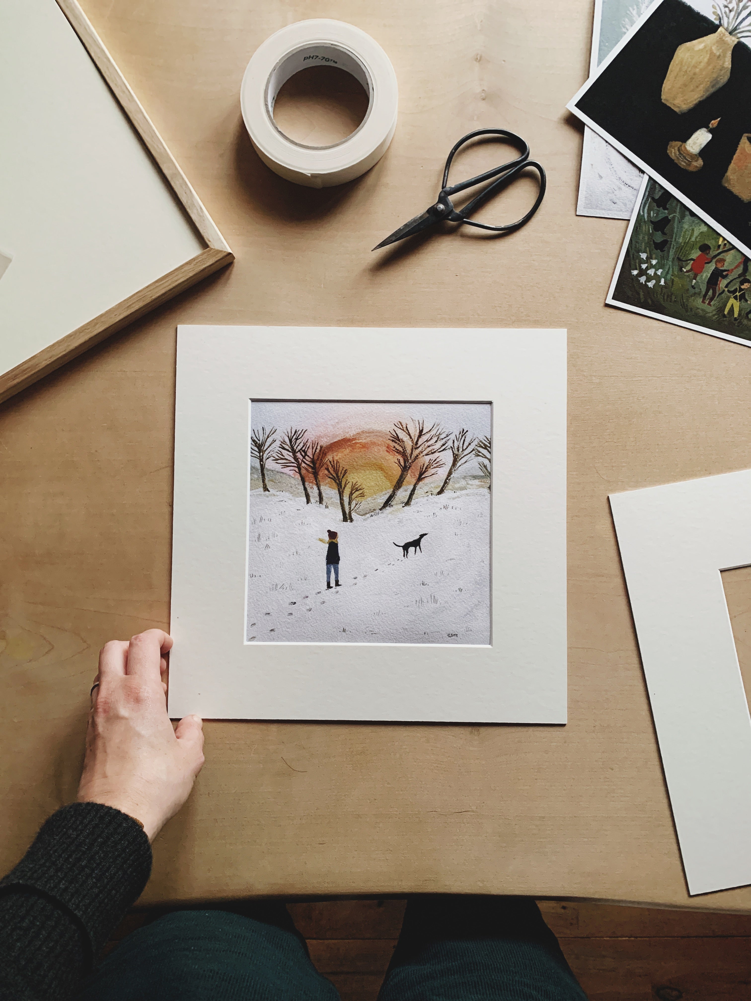 Low Winter Sun 20x20 print