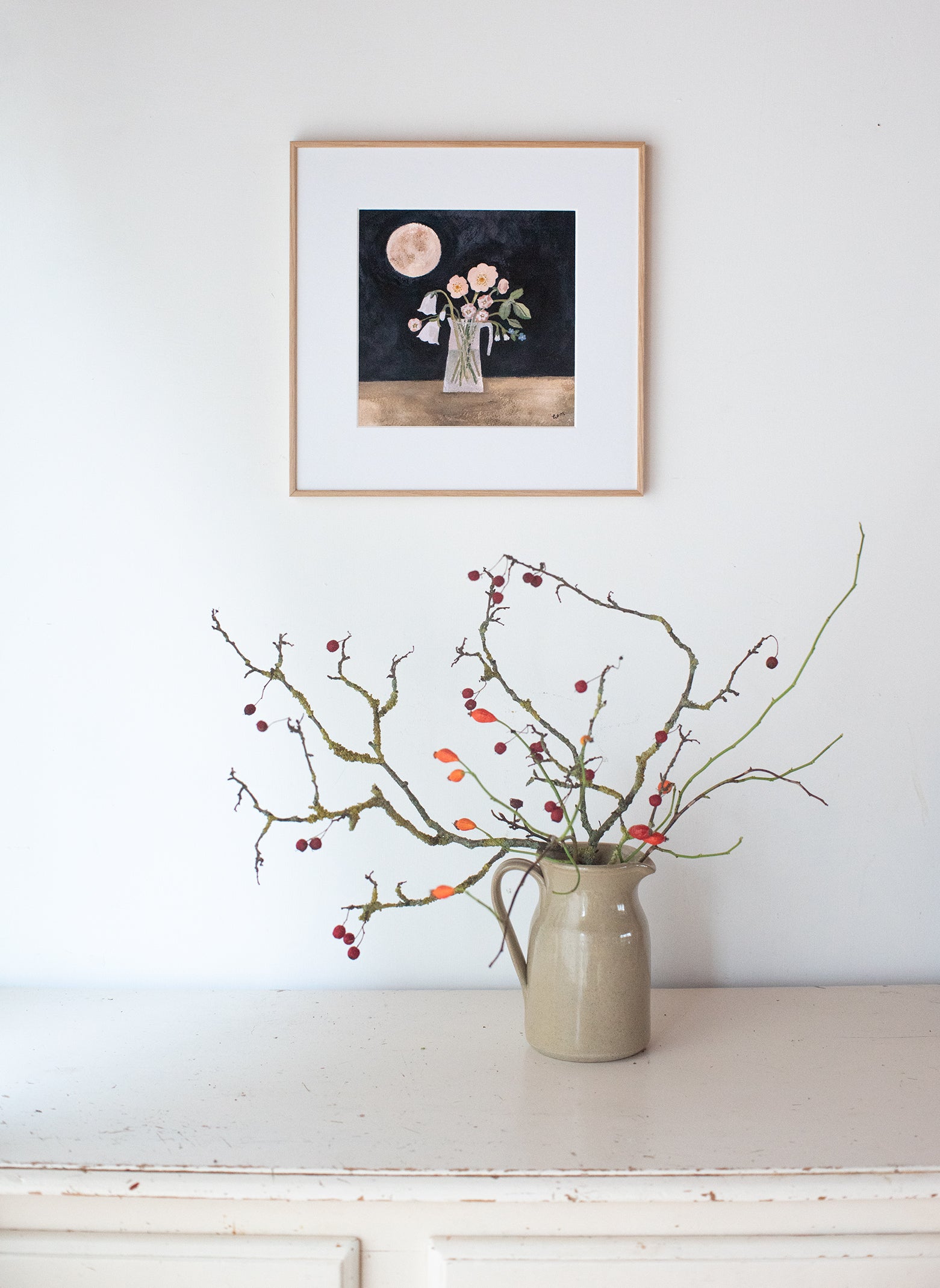 Midsummer Moon 20x20 print