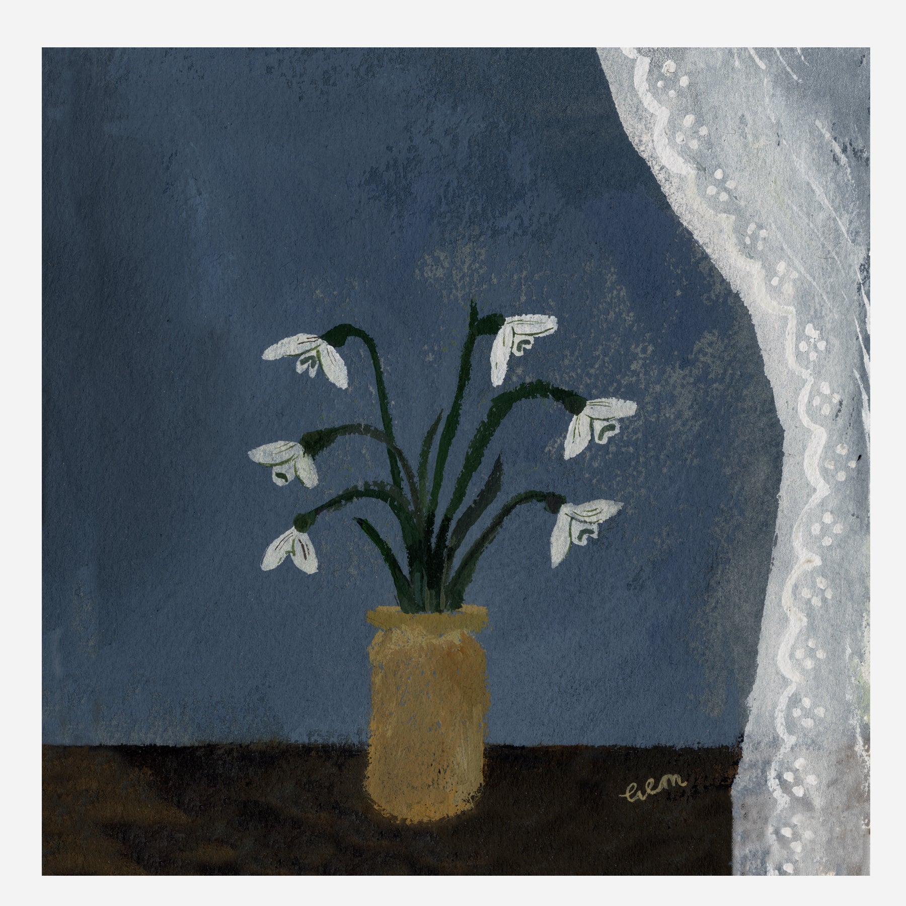Snowdrops 20x20cm print