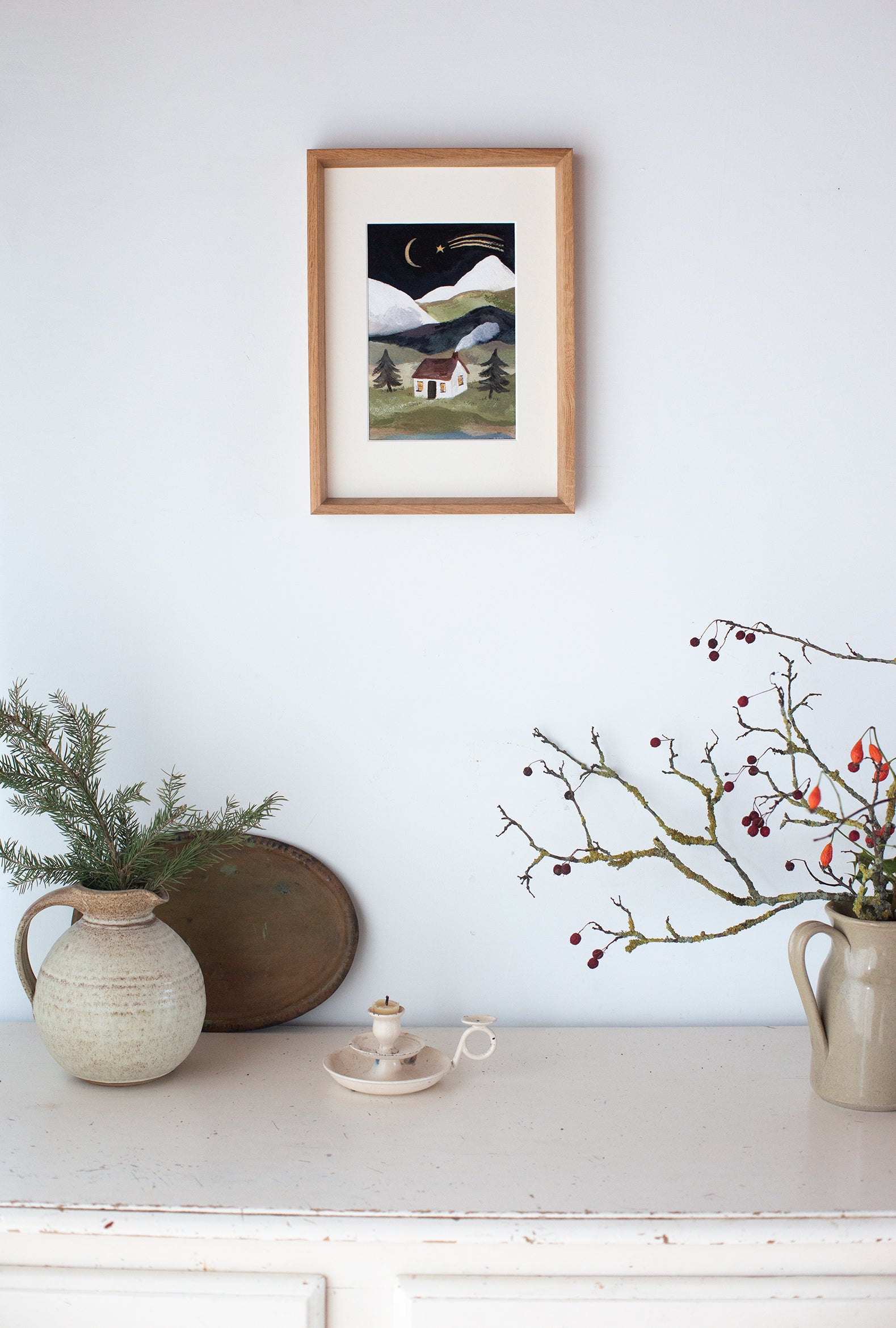 Star Over the Mountain a4 print