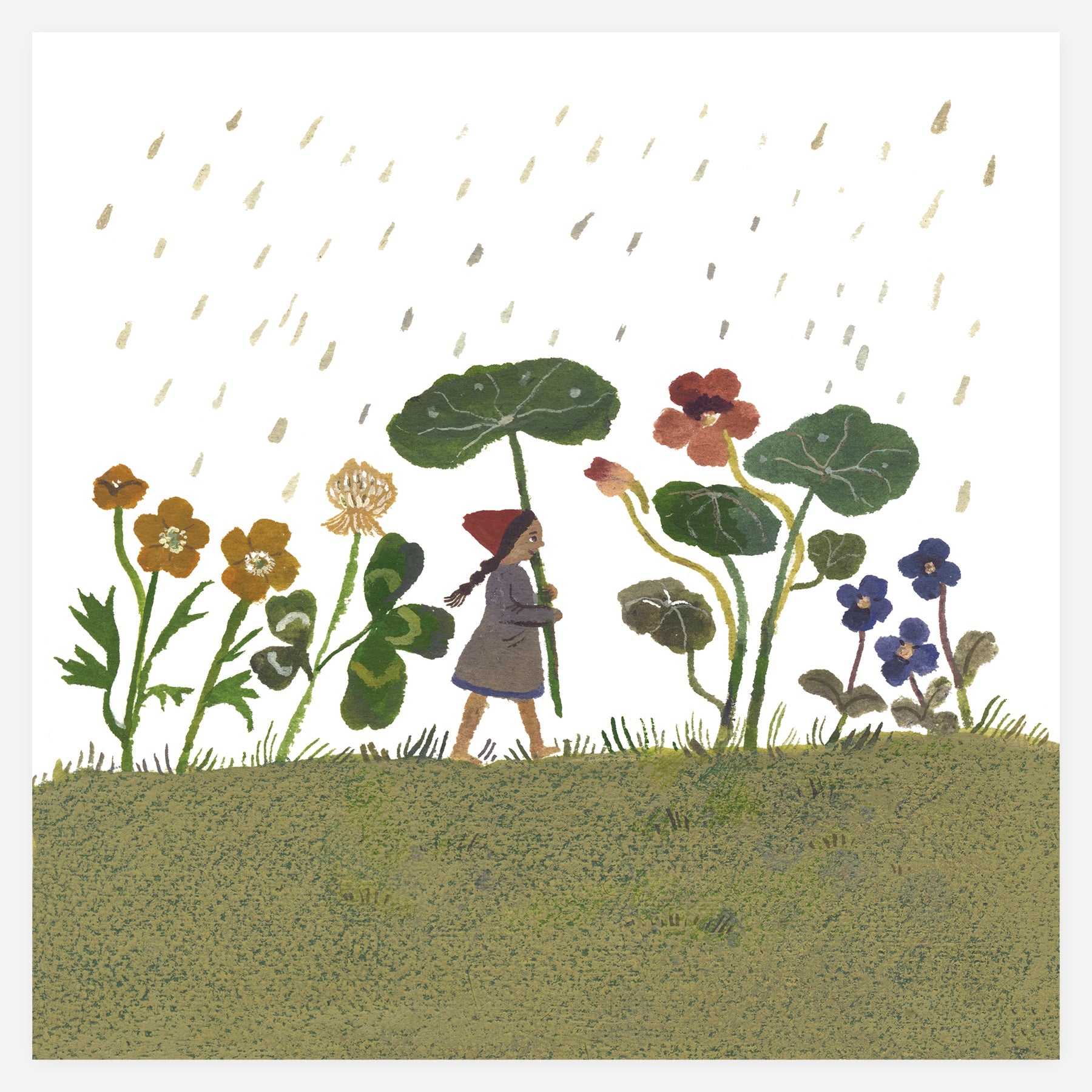 Summer Rain 20x20cm Print