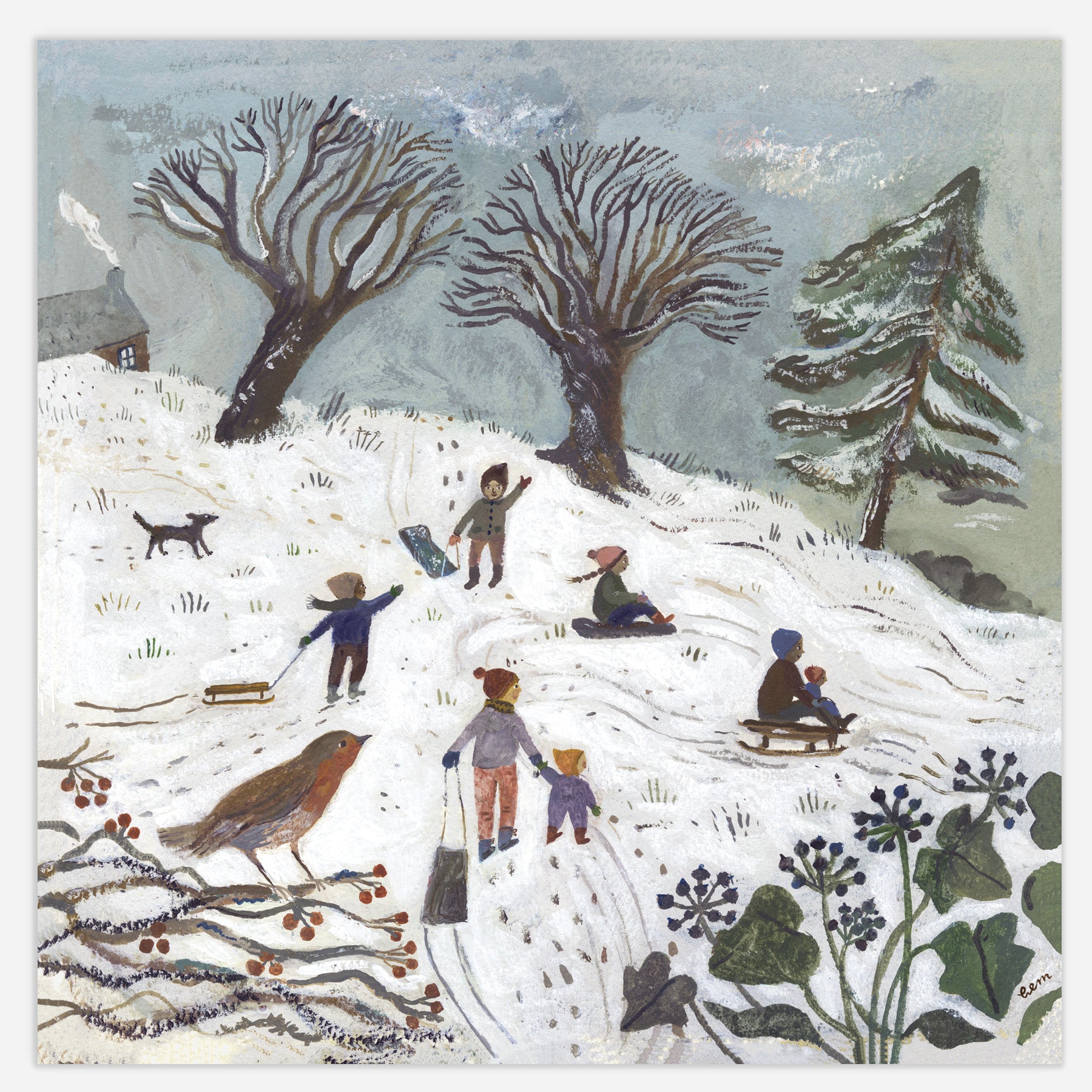 The Winter Hill 20x20cm Print