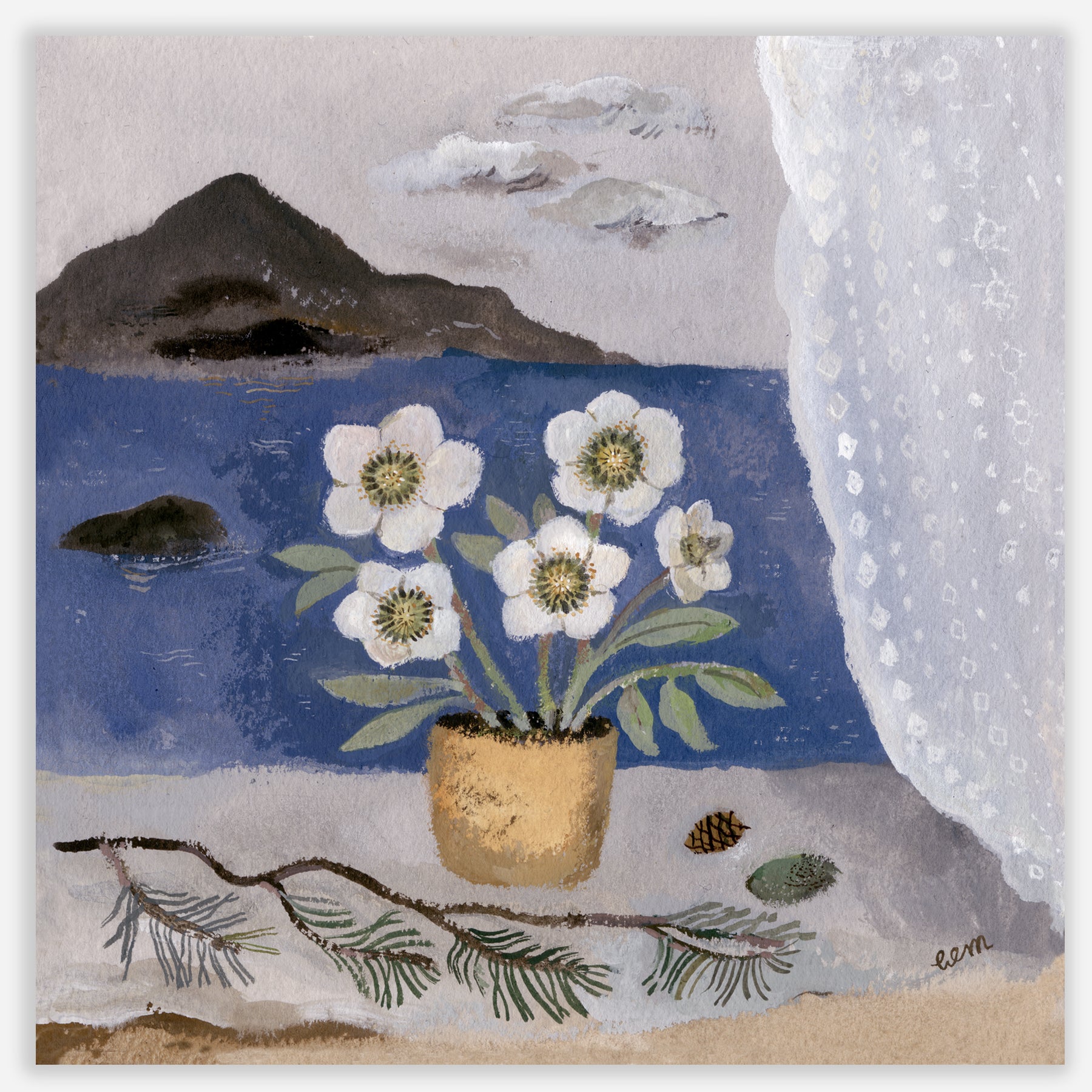 View to the Isles 20x20 Print
