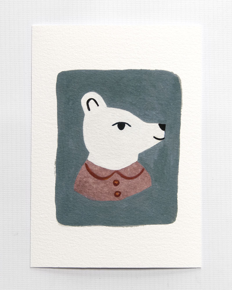 Polar Bear 5x7 or A5 inch print