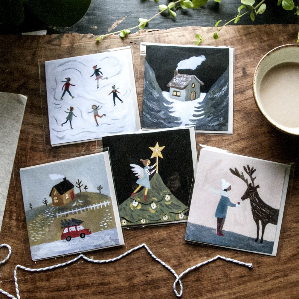 Winter Card set of 5