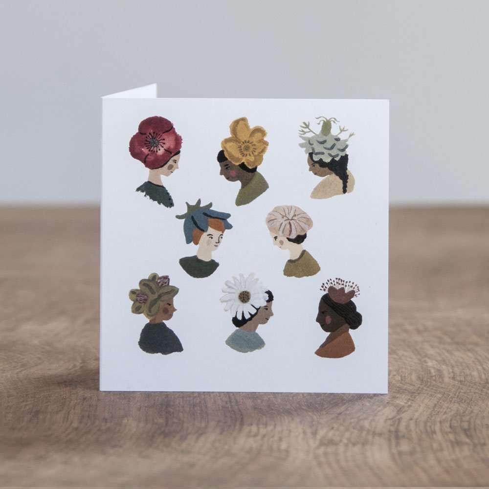 Fine Flower Hats card