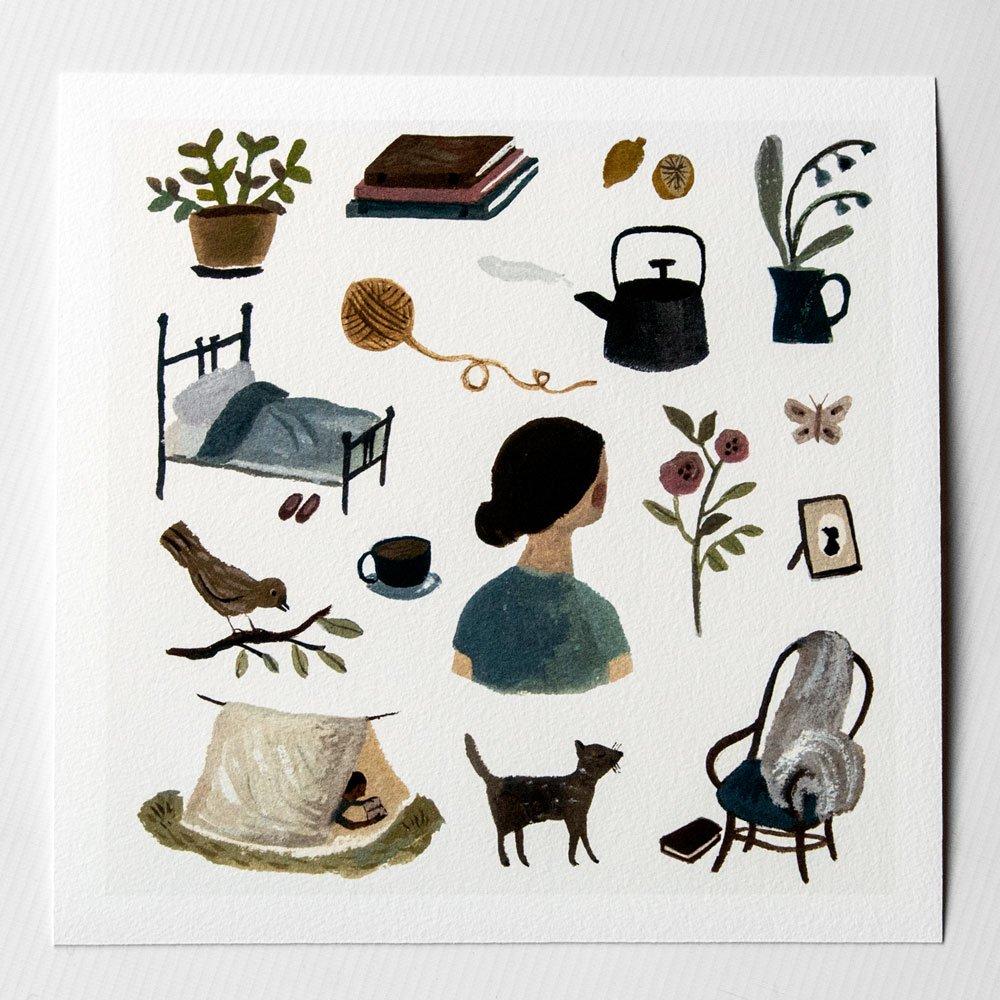 A Slow Start print 9x9 or 11 x 11