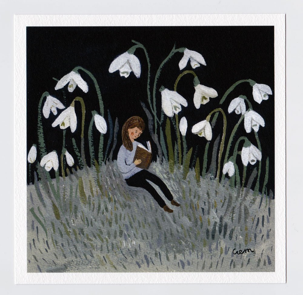 In the Snowdrops 7x7 print