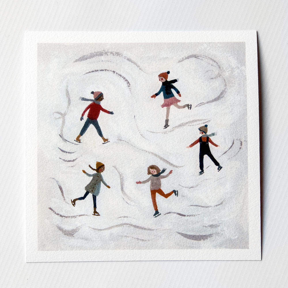 Ice Skating 7x7 print