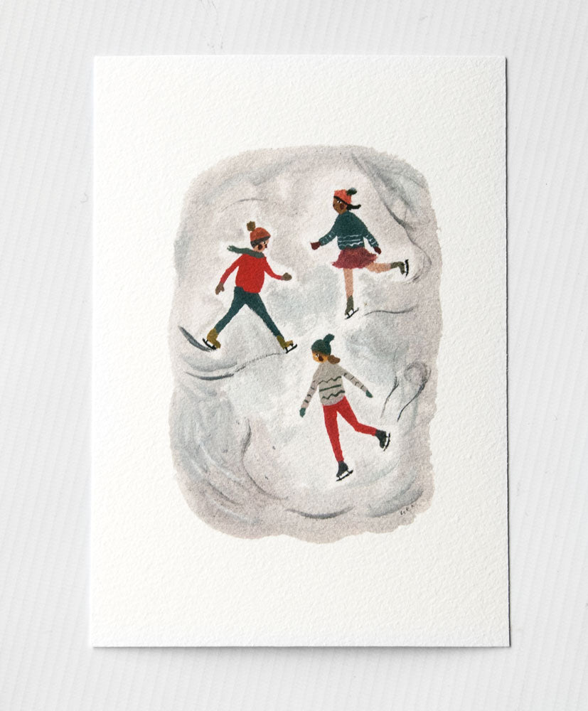Ice Skating 5x7 print