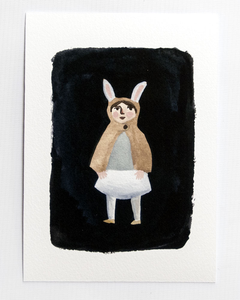 The Rabbit Cape A5 Print