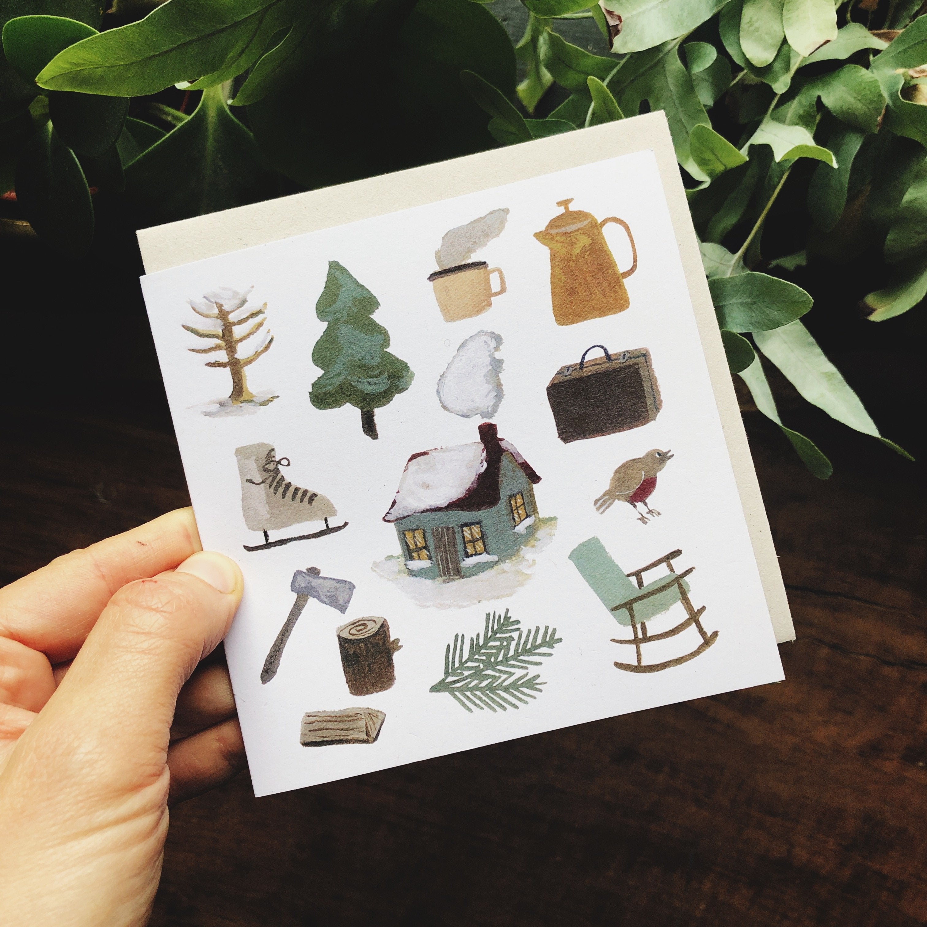 Winter in the Woods card