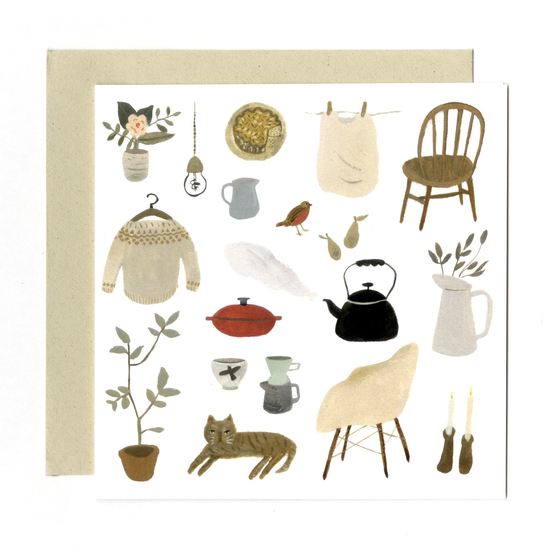 A Calm Morning at Home card