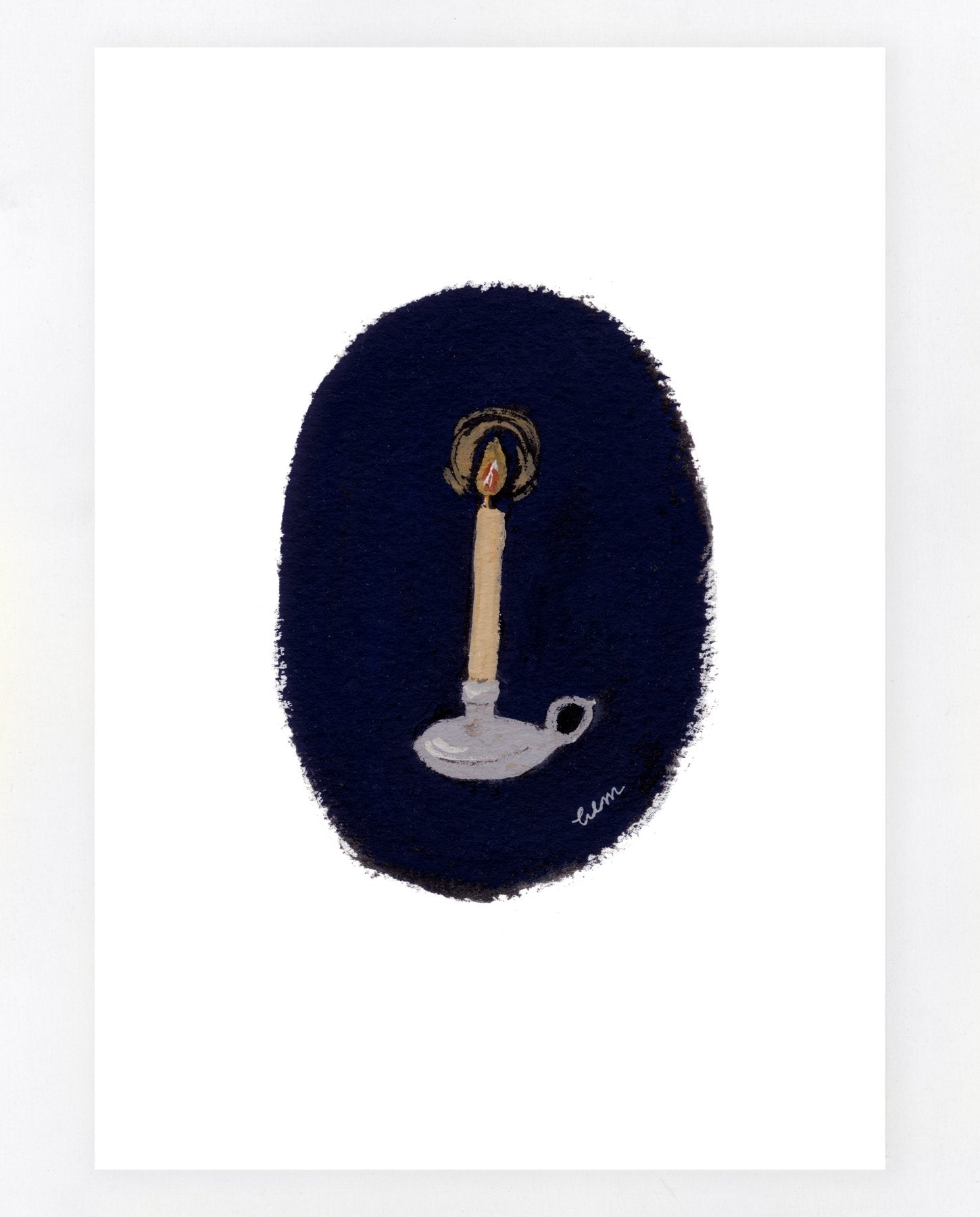 A Lighted Candle a5 print