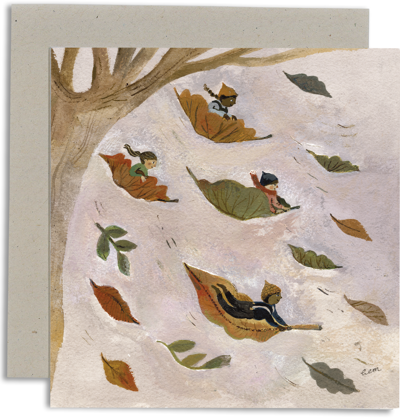 Autumn Leaves card