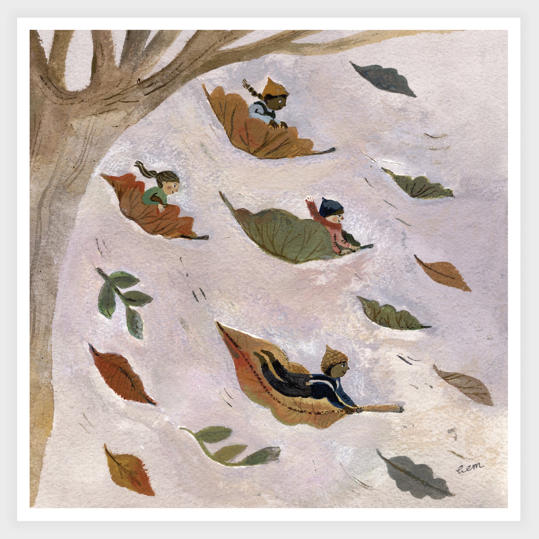 Autumns Leaves 20x20 print