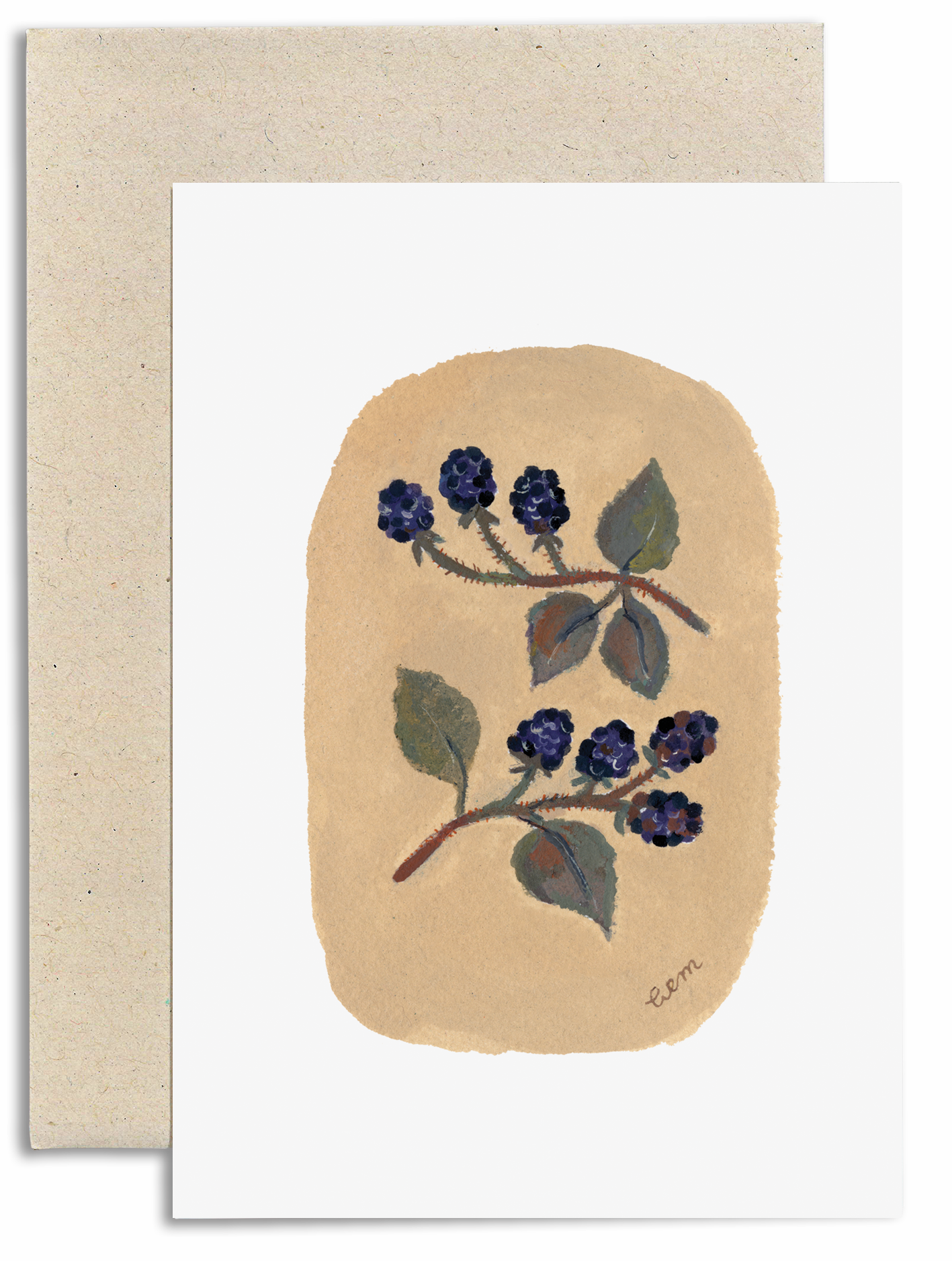 Blackberries Card