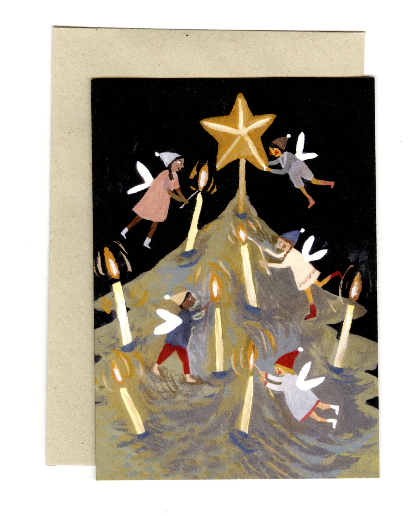 Decorating the Tree card