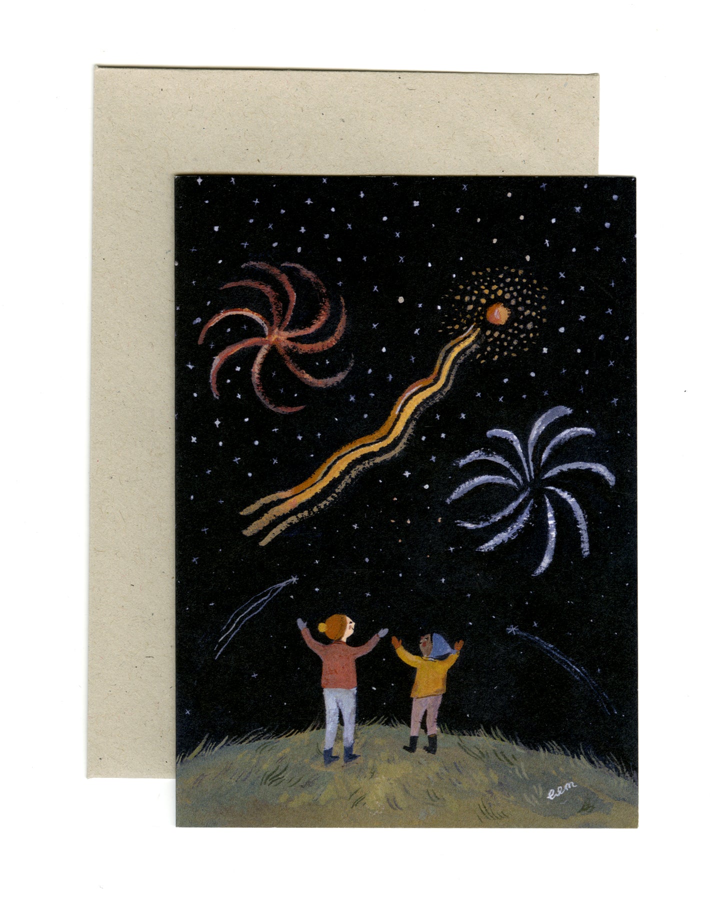 Fireworks A6 card