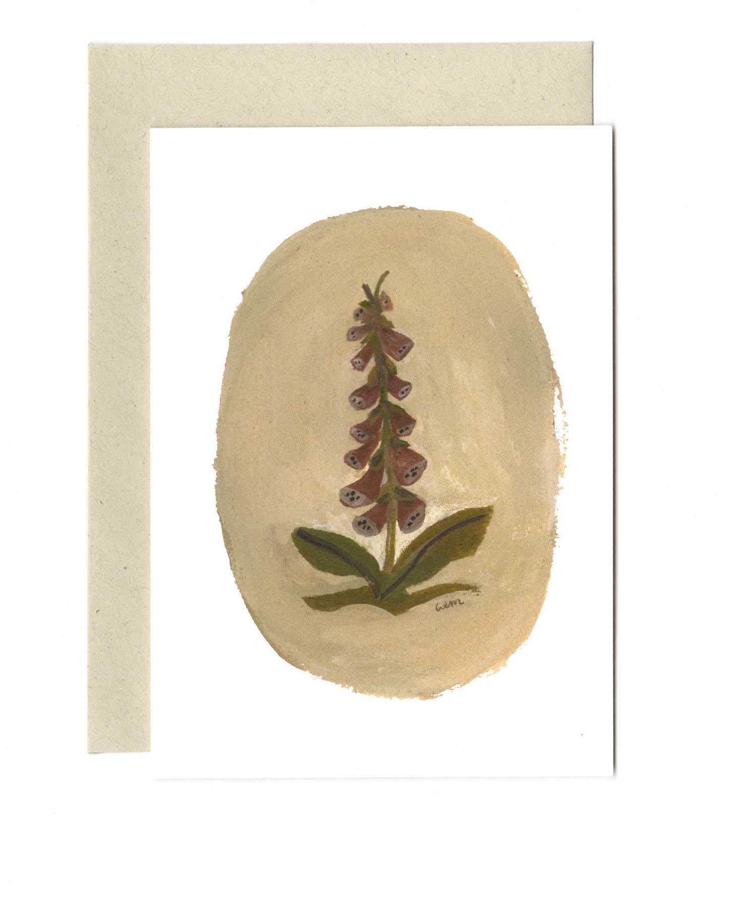 Foxgloves a6 card