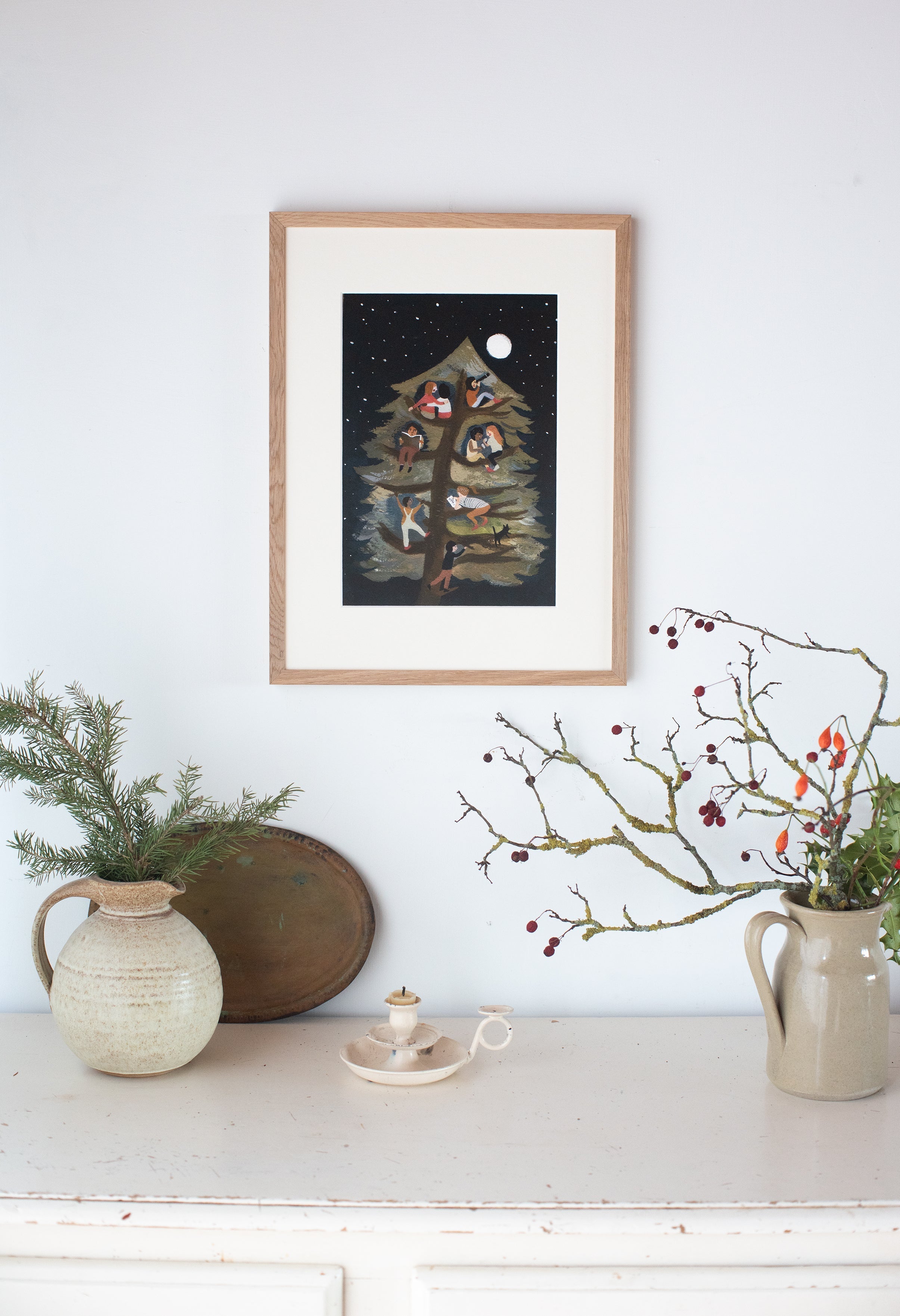 mount board for A4 print to fit in 30x40 cm frame