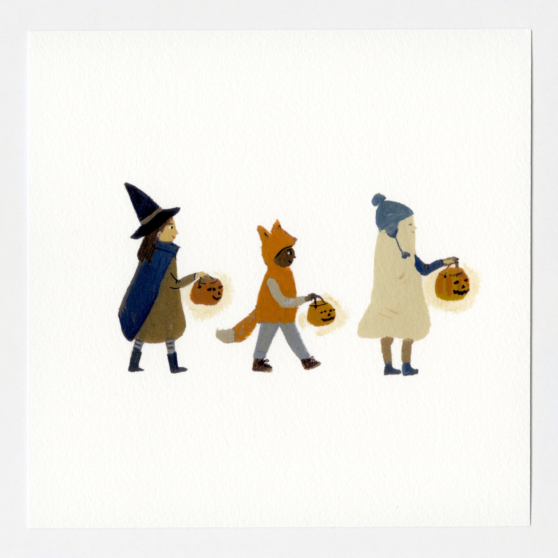 Halloween Friends 7x7 print