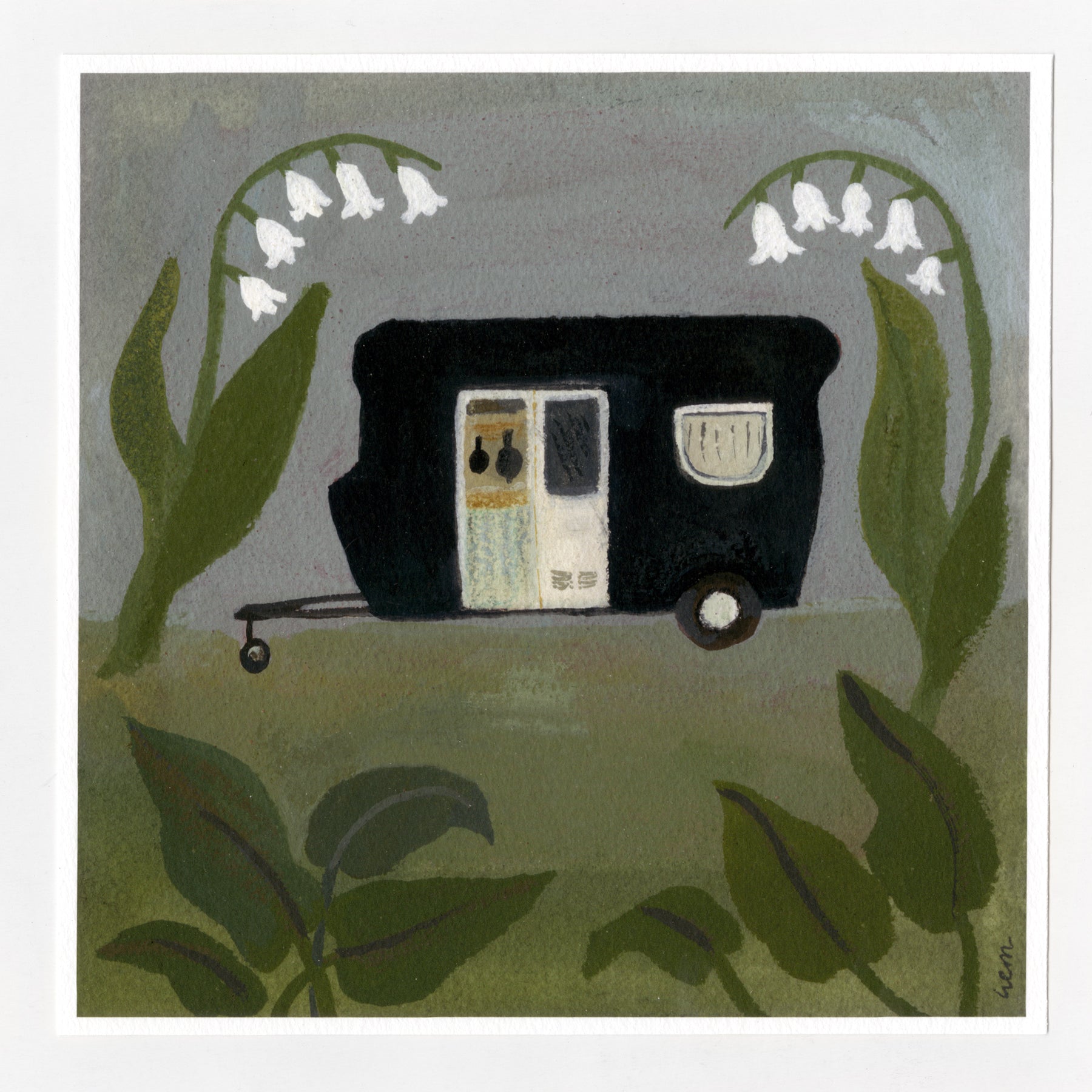 Happy Travels 20x20cm print