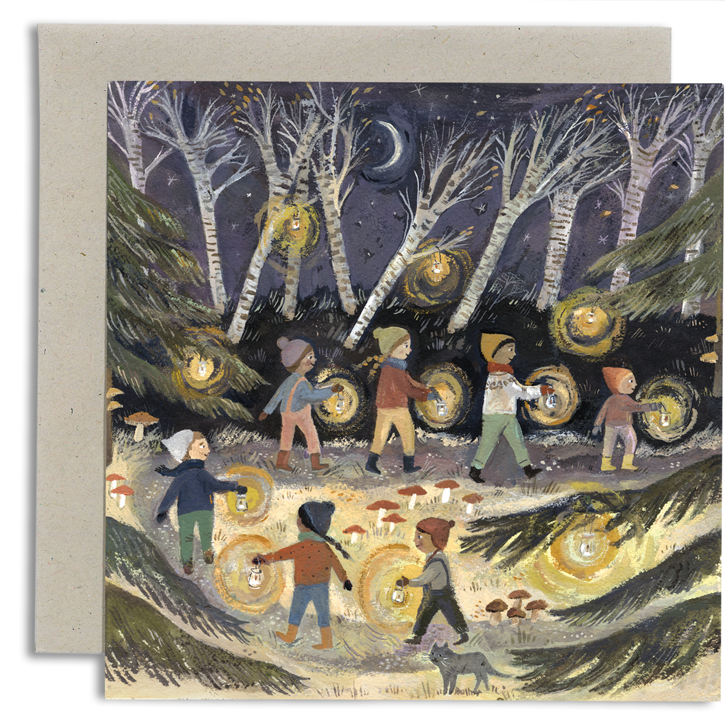 Lanterns Glow card