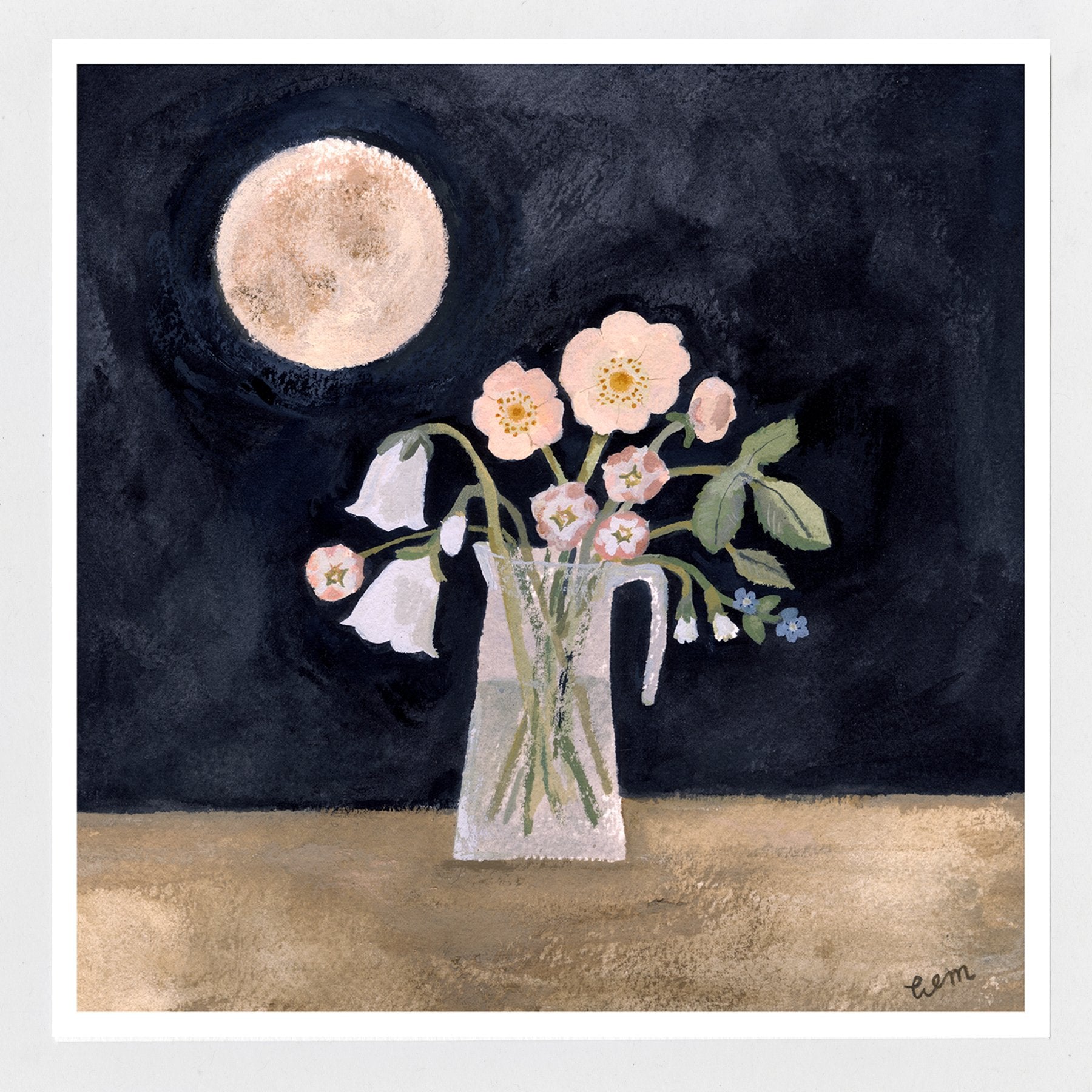 Midsummer Moon 20x20 print