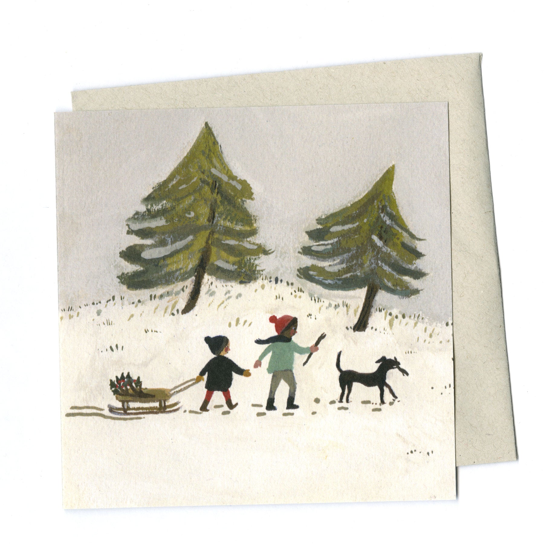 Out in the Snow card
