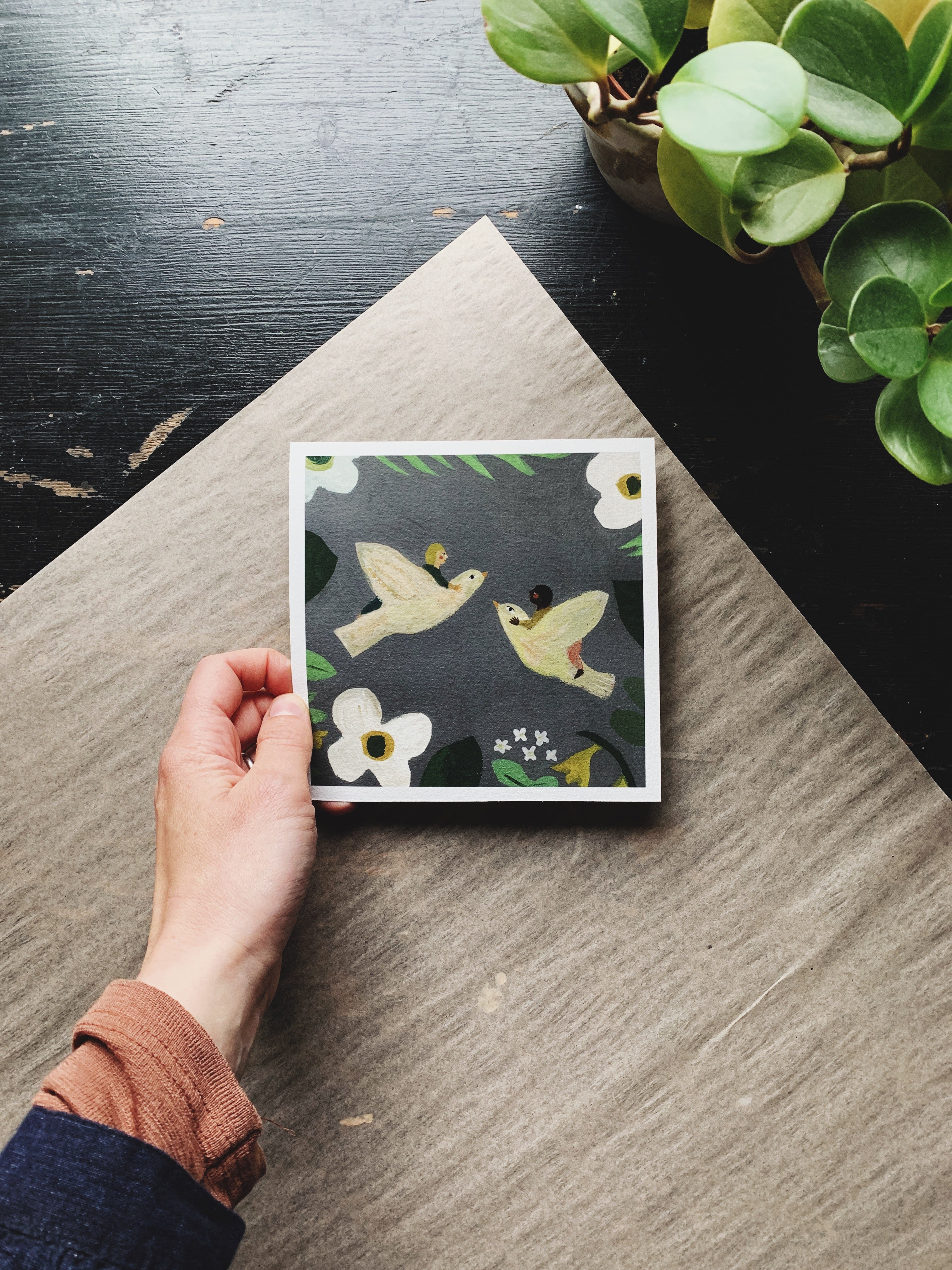 SECONDS & SAMPLES SALE- Love Birds 6x6 Print