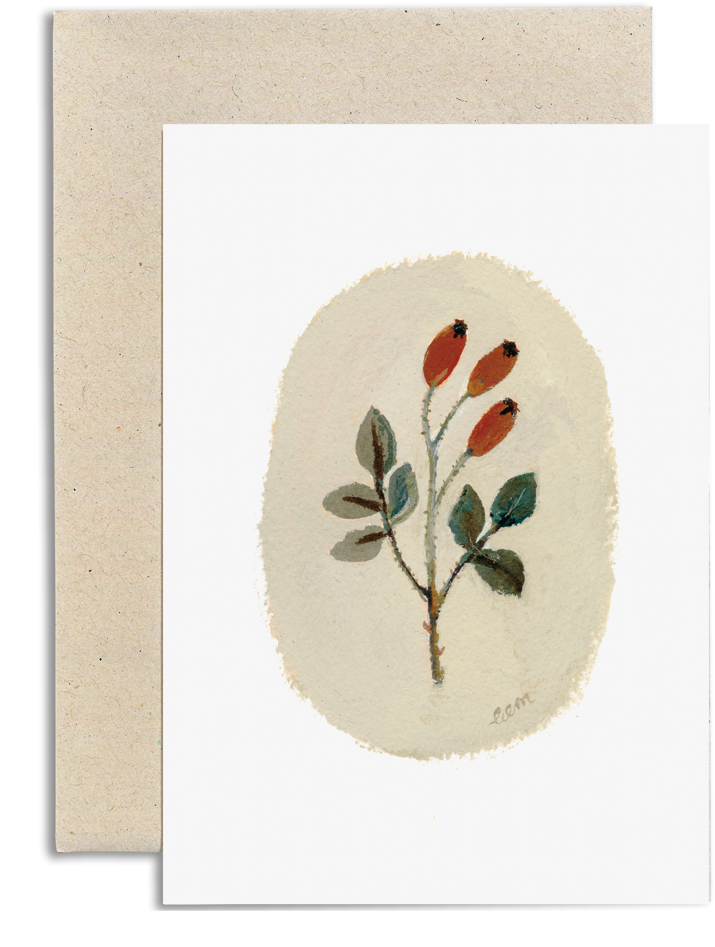 Rosehip a6 card