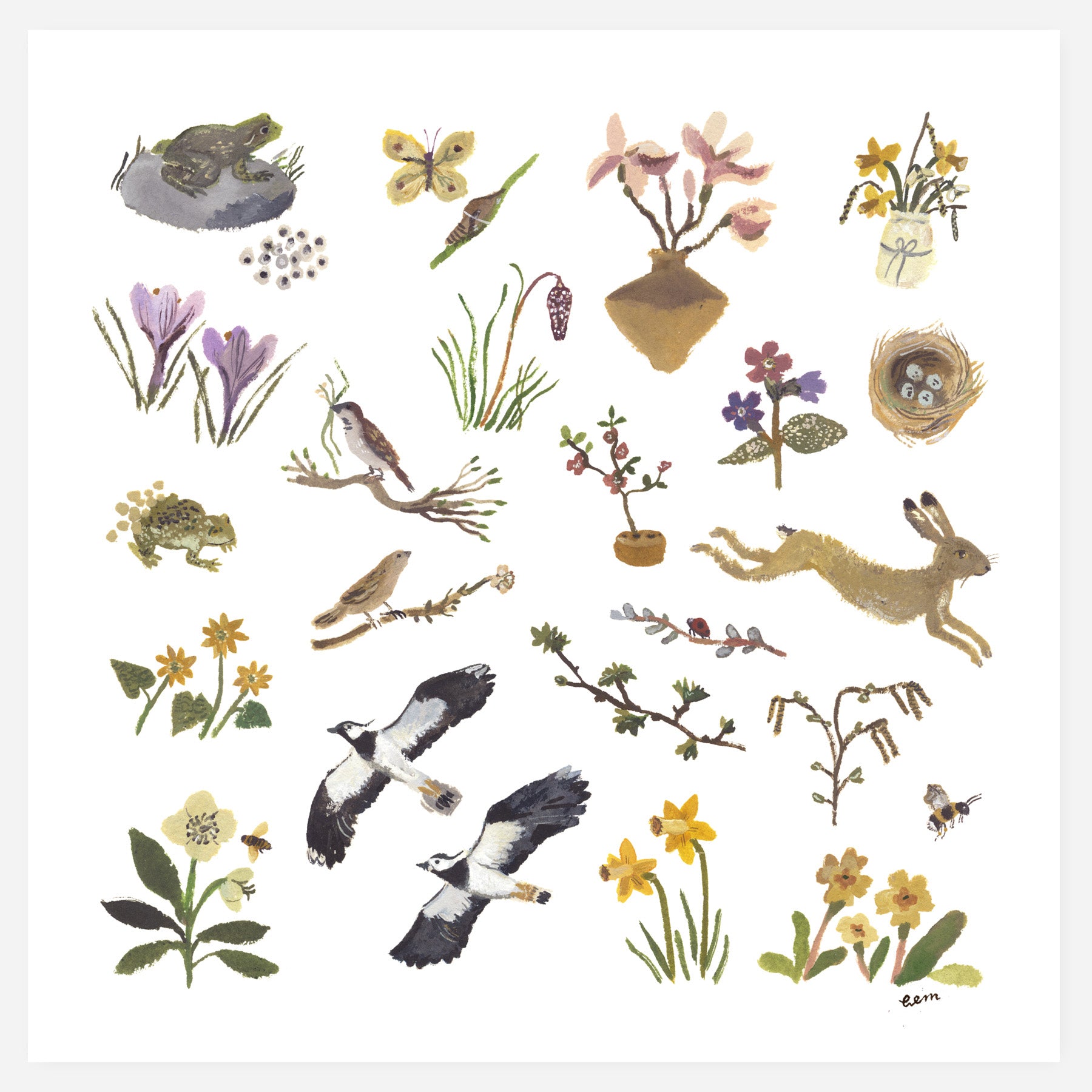 Signs of Spring 20x20cm Print