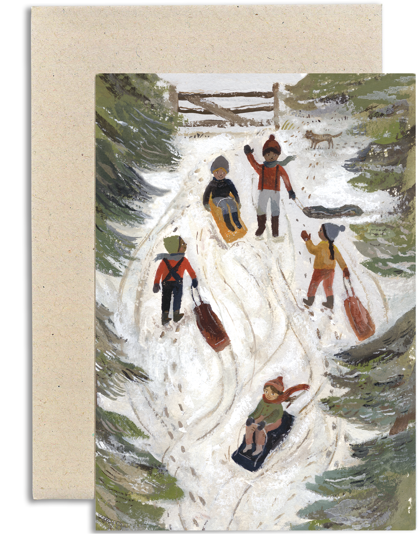Sledging on the Lane card