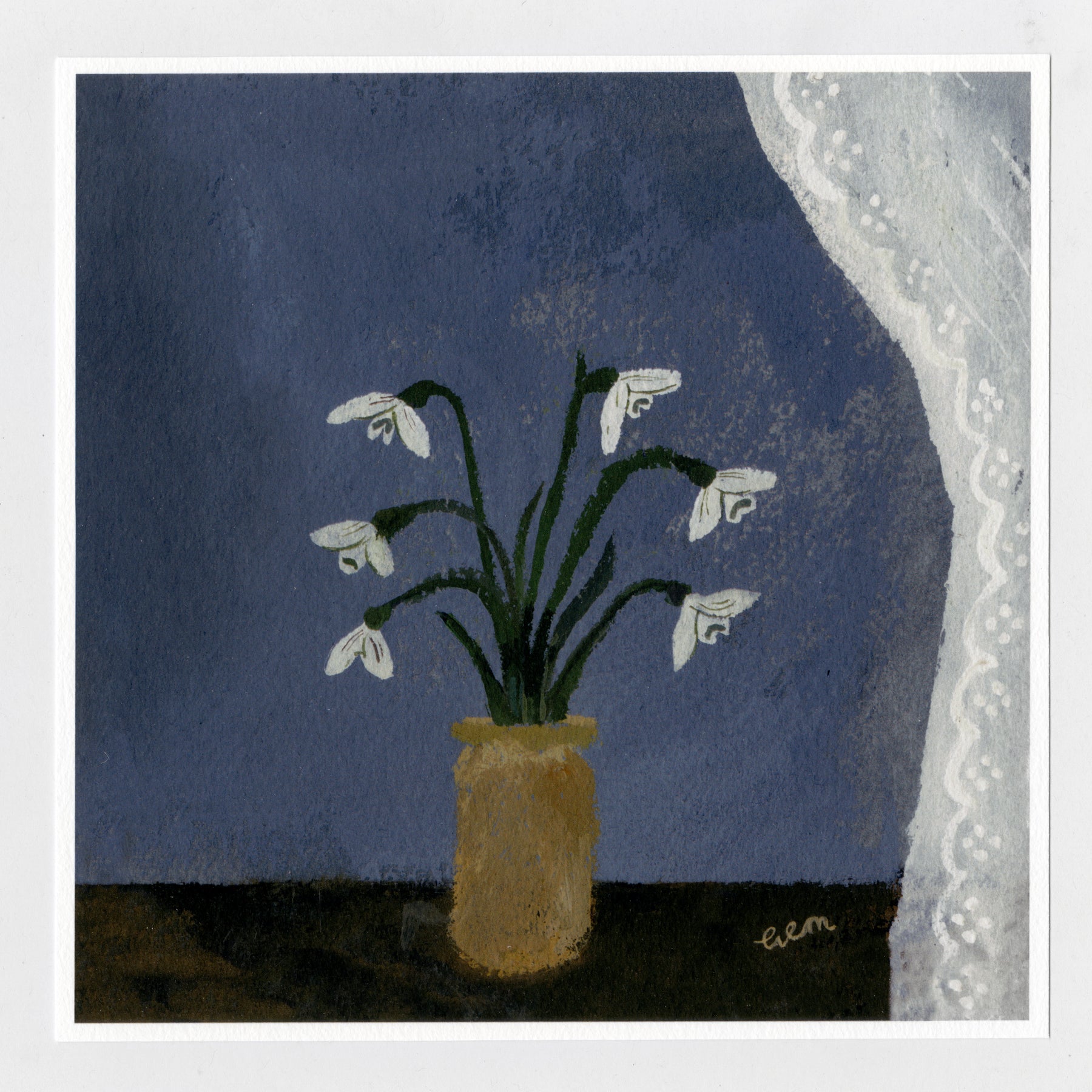 Snowdrops 20x20cm print