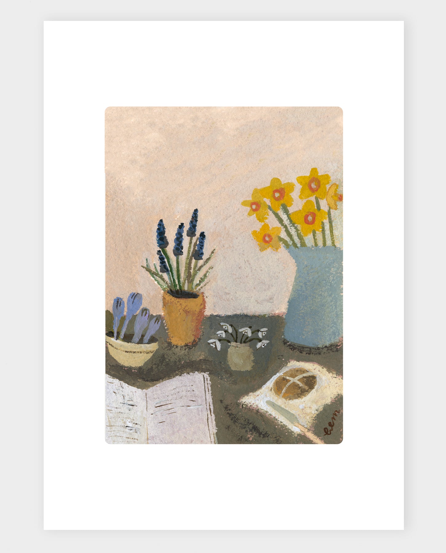 Spring Table A4 Print