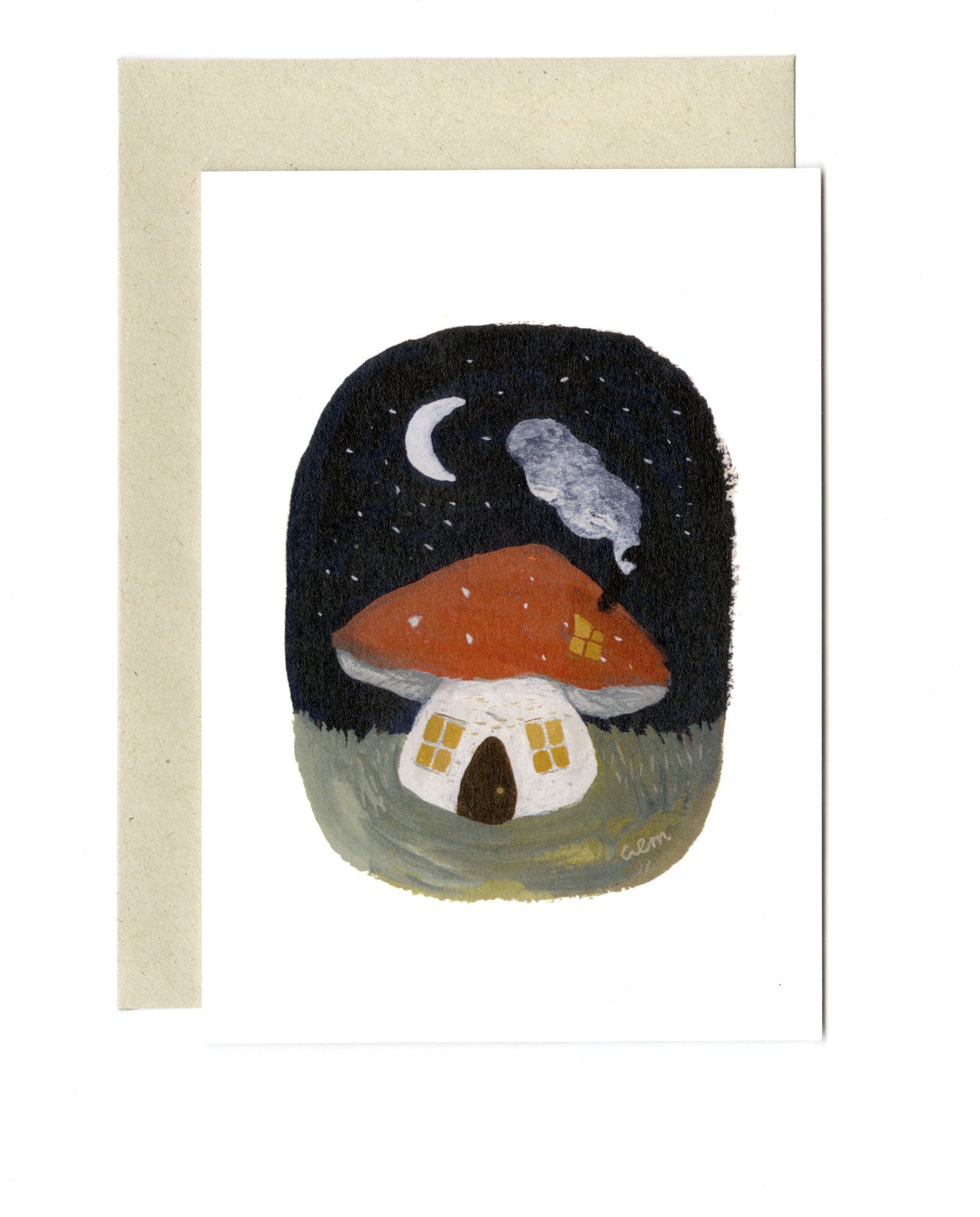 Toadstool Cottage card