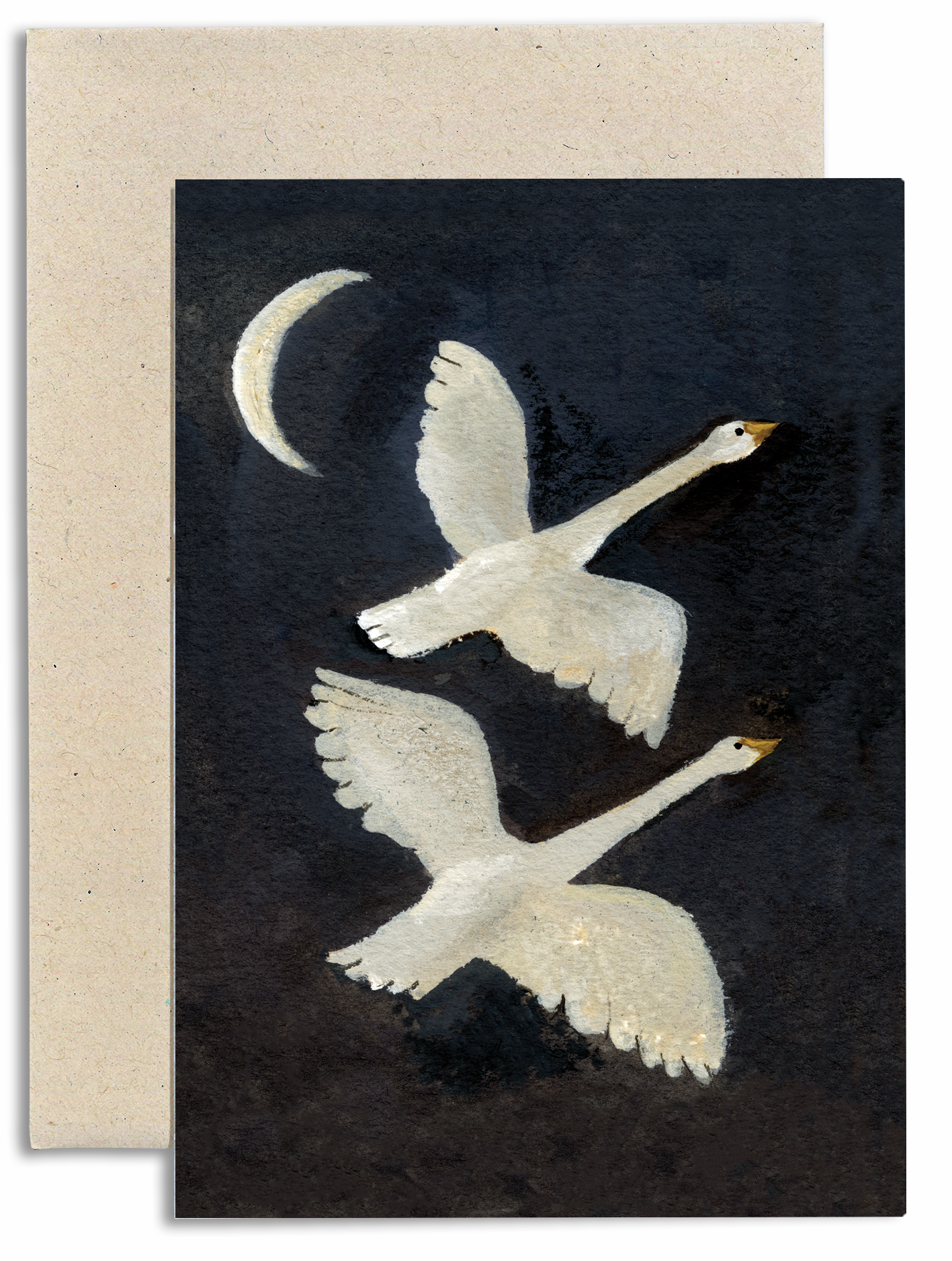 Whooper Swans Card