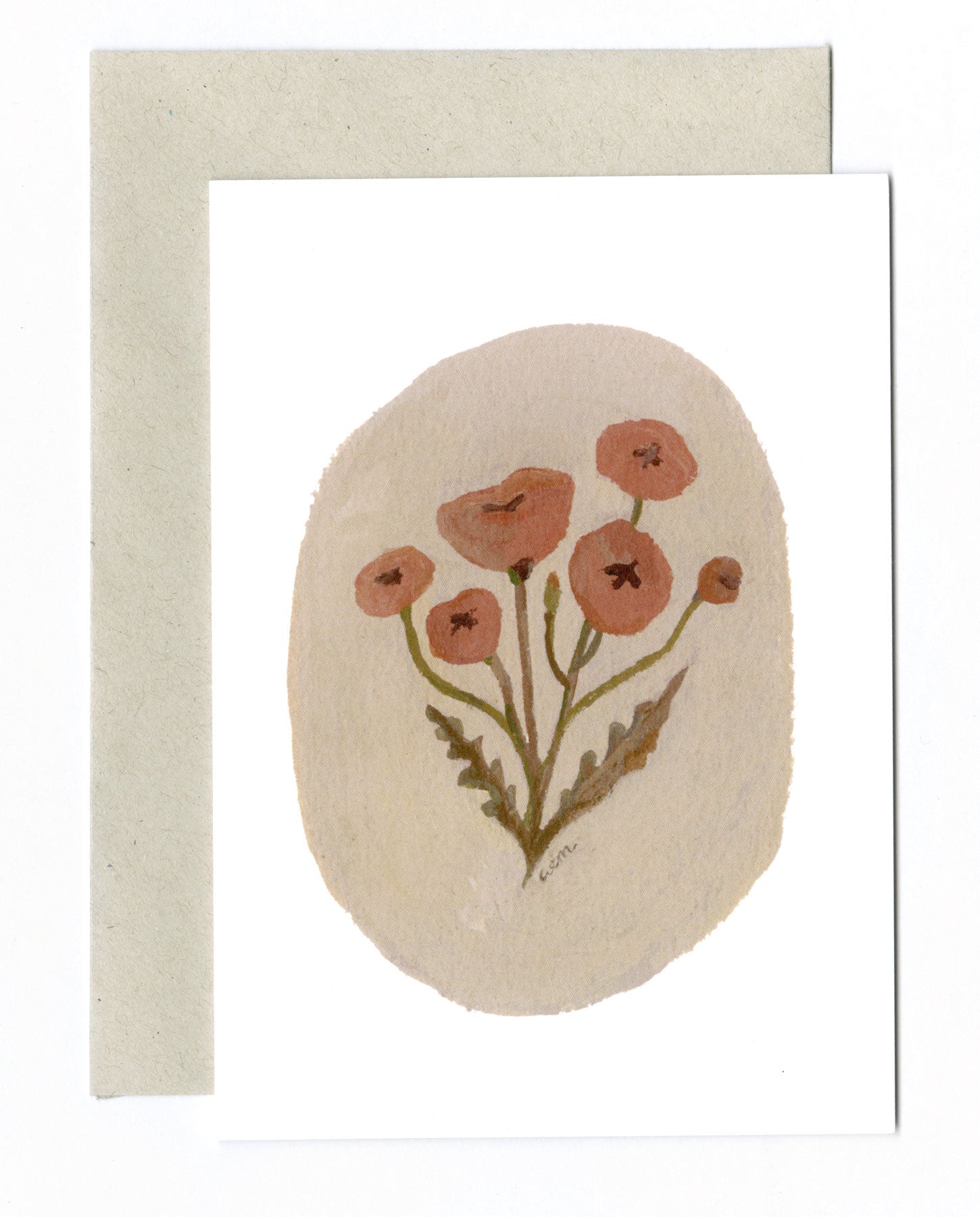 Wild Poppies a6 card