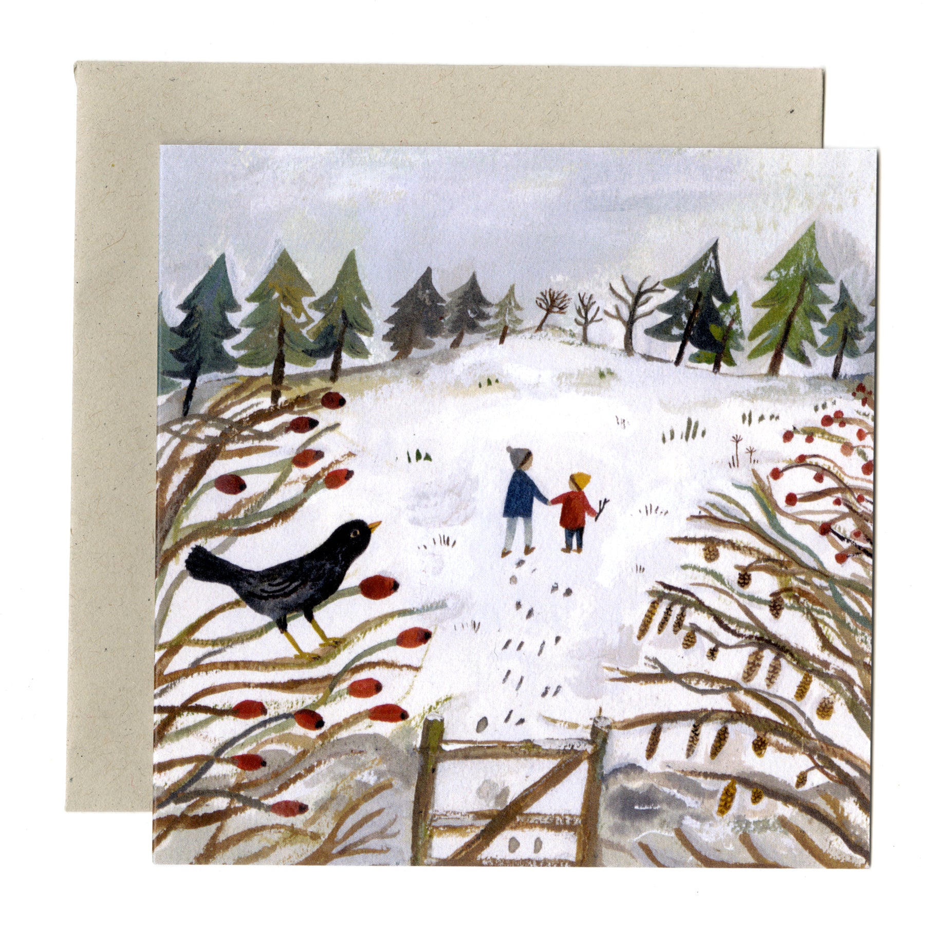 Winter Fields card